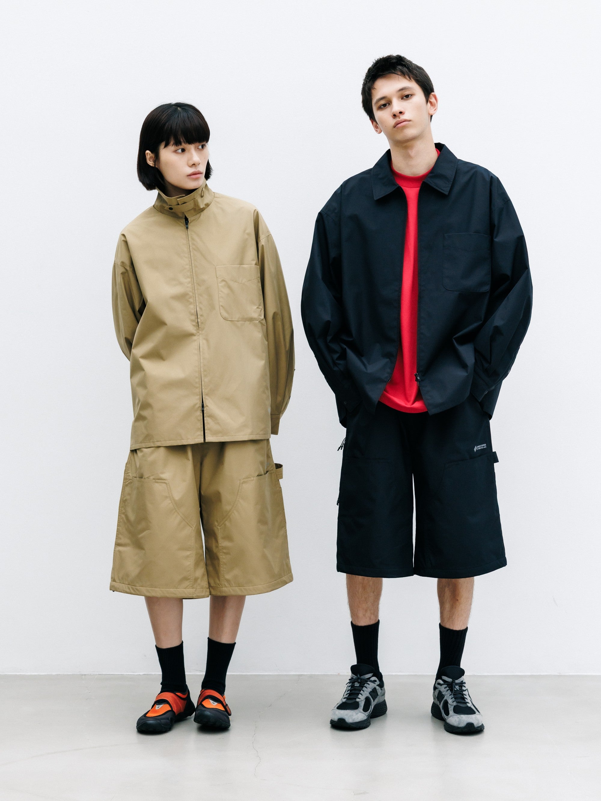【8.8 SAT 20:00- IN STOCK】+phenix WINDSTOPPER® by GORE-TEX LABS CITY UNIFORM ZIPUP L/S SHIRT (CAMEL BEIGE)