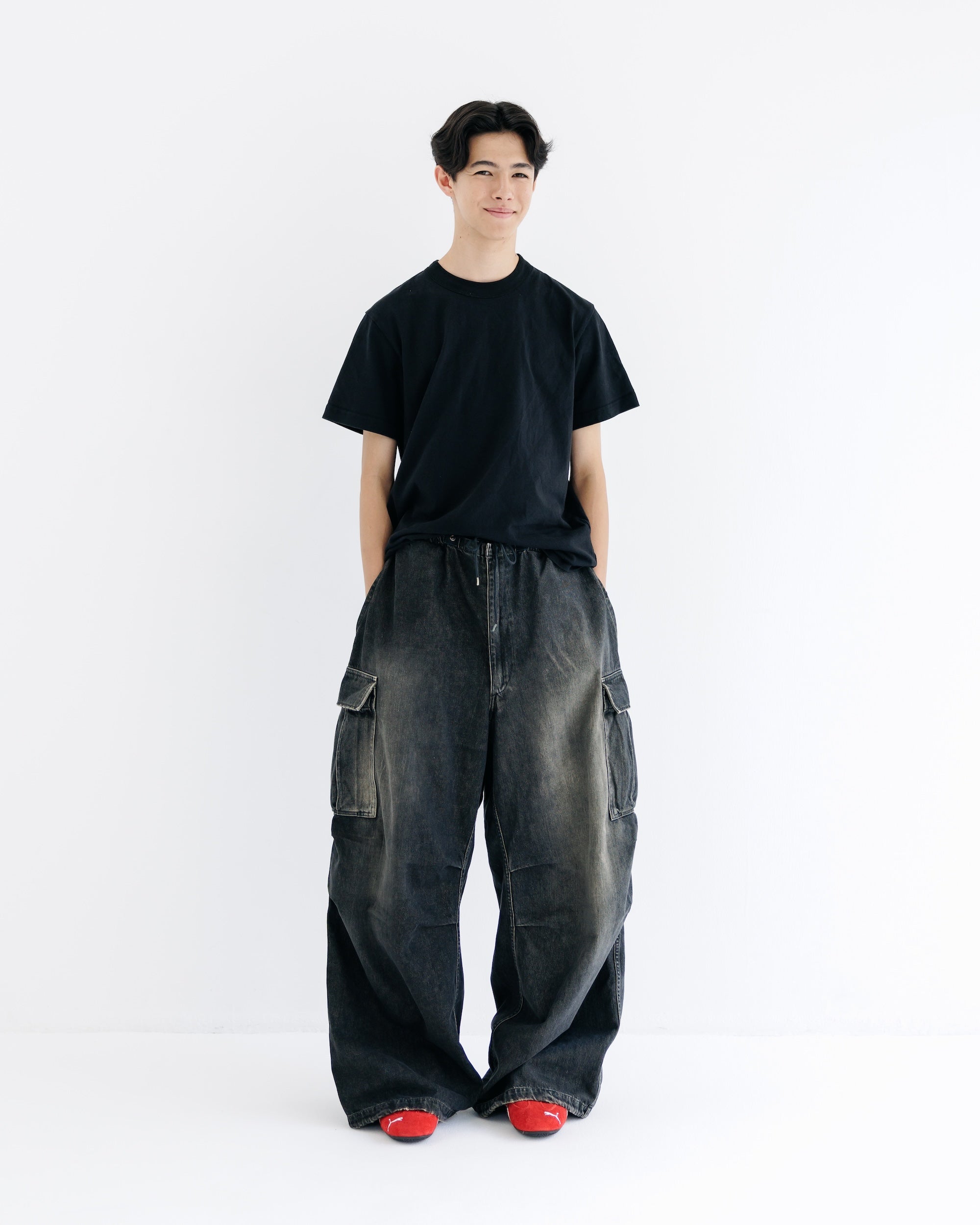 【9.13 SAT 20:00- IN STOCK】VINTAGE DYED SELVEDGE DENIM M-51 ARCTIC TROUSERS (VINTAGE BLACK)