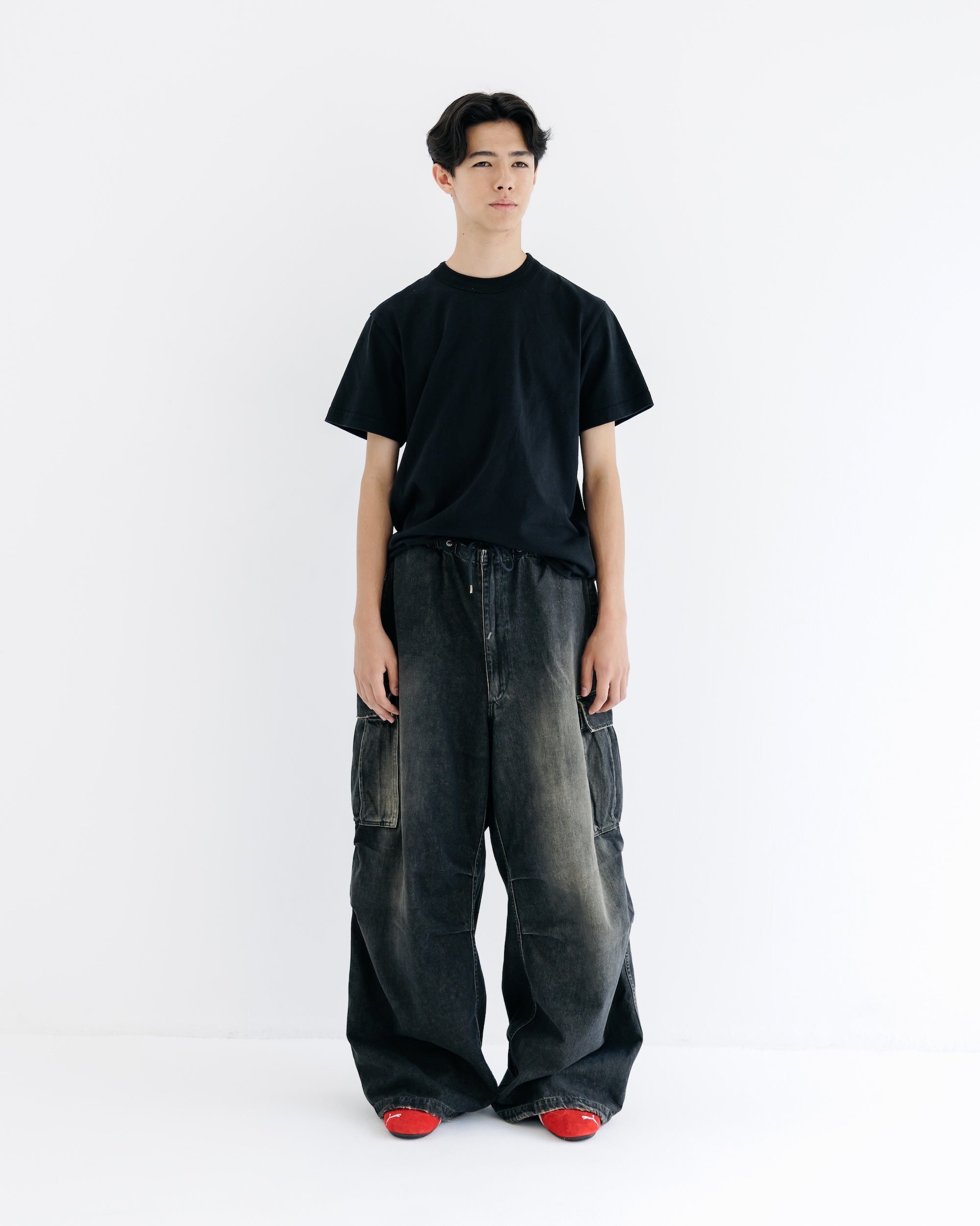 【9.13 SAT 20:00- IN STOCK】VINTAGE DYED SELVEDGE DENIM M-51 ARCTIC TROUSERS (VINTAGE BLACK)