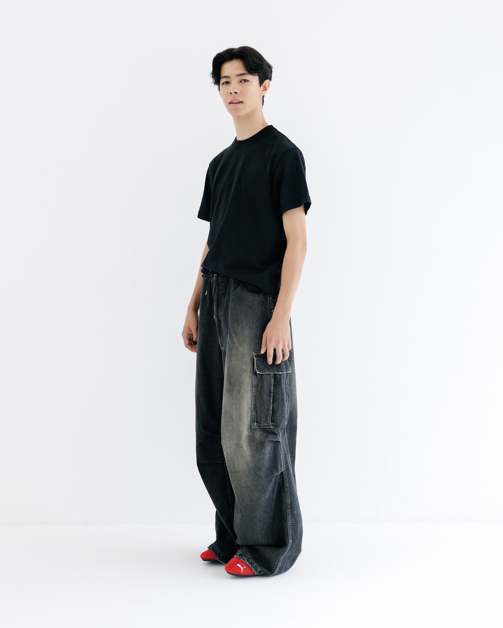 【9.13 SAT 20:00- IN STOCK】VINTAGE DYED SELVEDGE DENIM M-51 ARCTIC TROUSERS (VINTAGE BLACK)