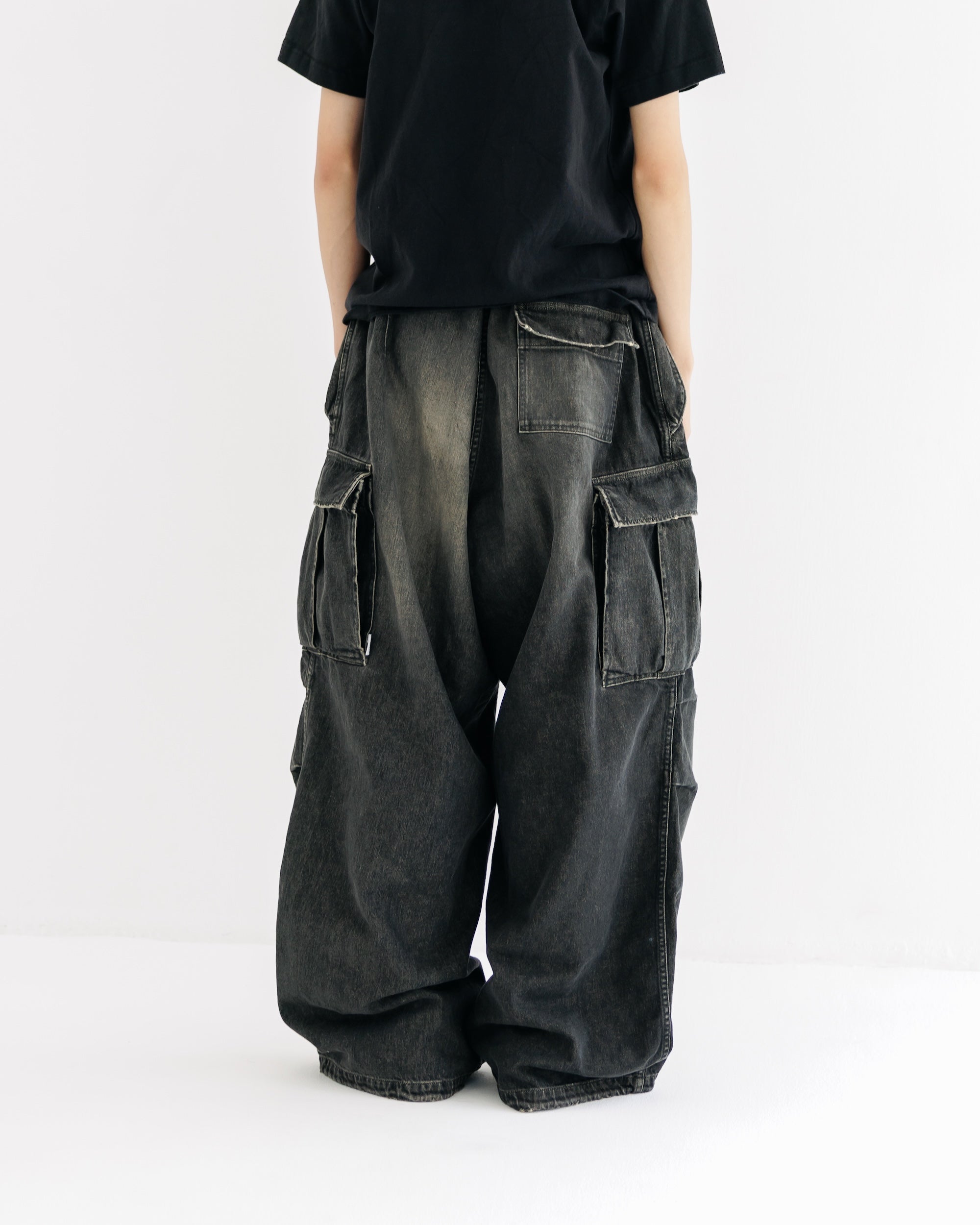 【9.13 SAT 20:00- IN STOCK】VINTAGE DYED SELVEDGE DENIM M-51 ARCTIC TROUSERS (VINTAGE BLACK)
