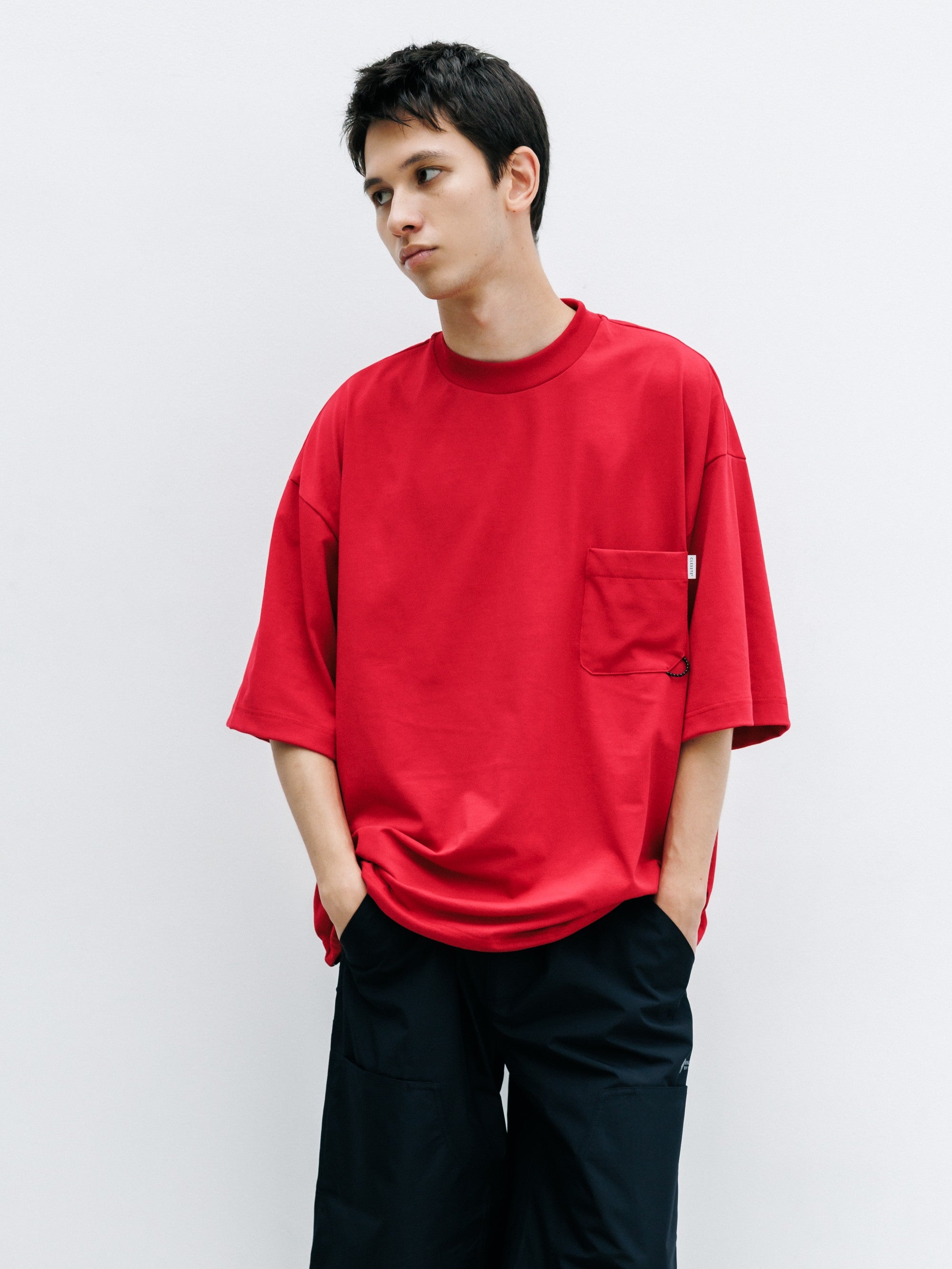 【7.22 WED 20:00- IN STOCK】TECH POCKET S/S T-SHIRT (RED)