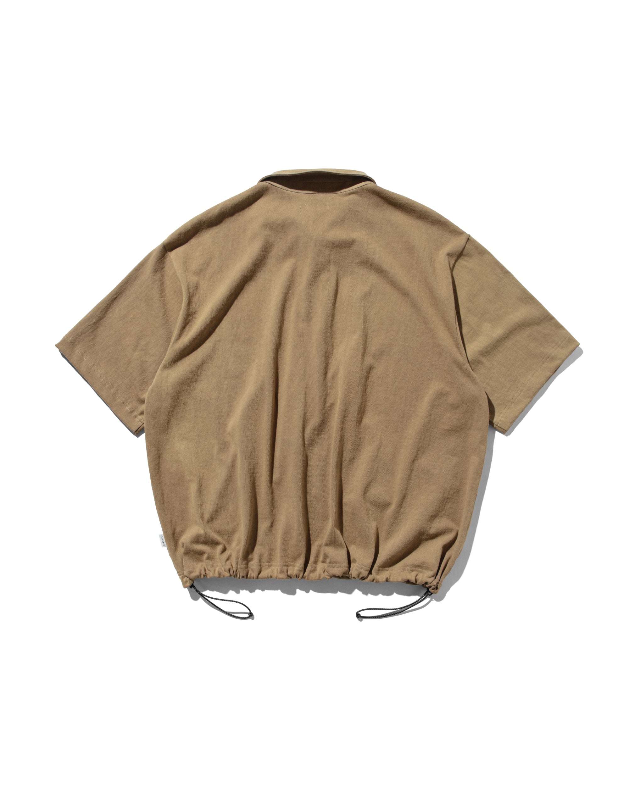 【5.17 SAT 20:00- IN STOCK】CITY S/S HALF ZIP SHIRT (BEIGE)