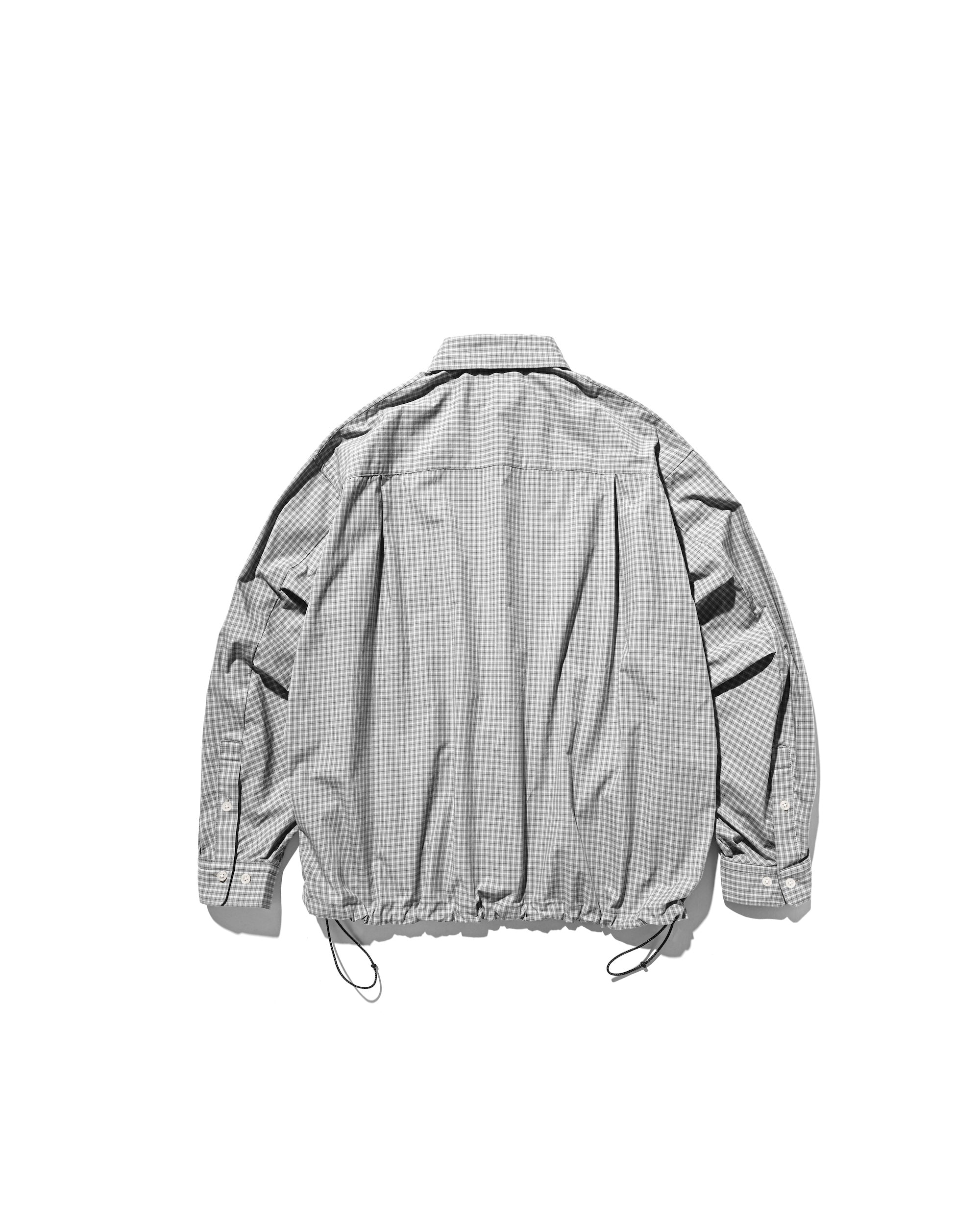 【11.8 SAT 20:00- IN STOCK】MINI PLAID L/S PULLOVER SHIRT (GRAY)