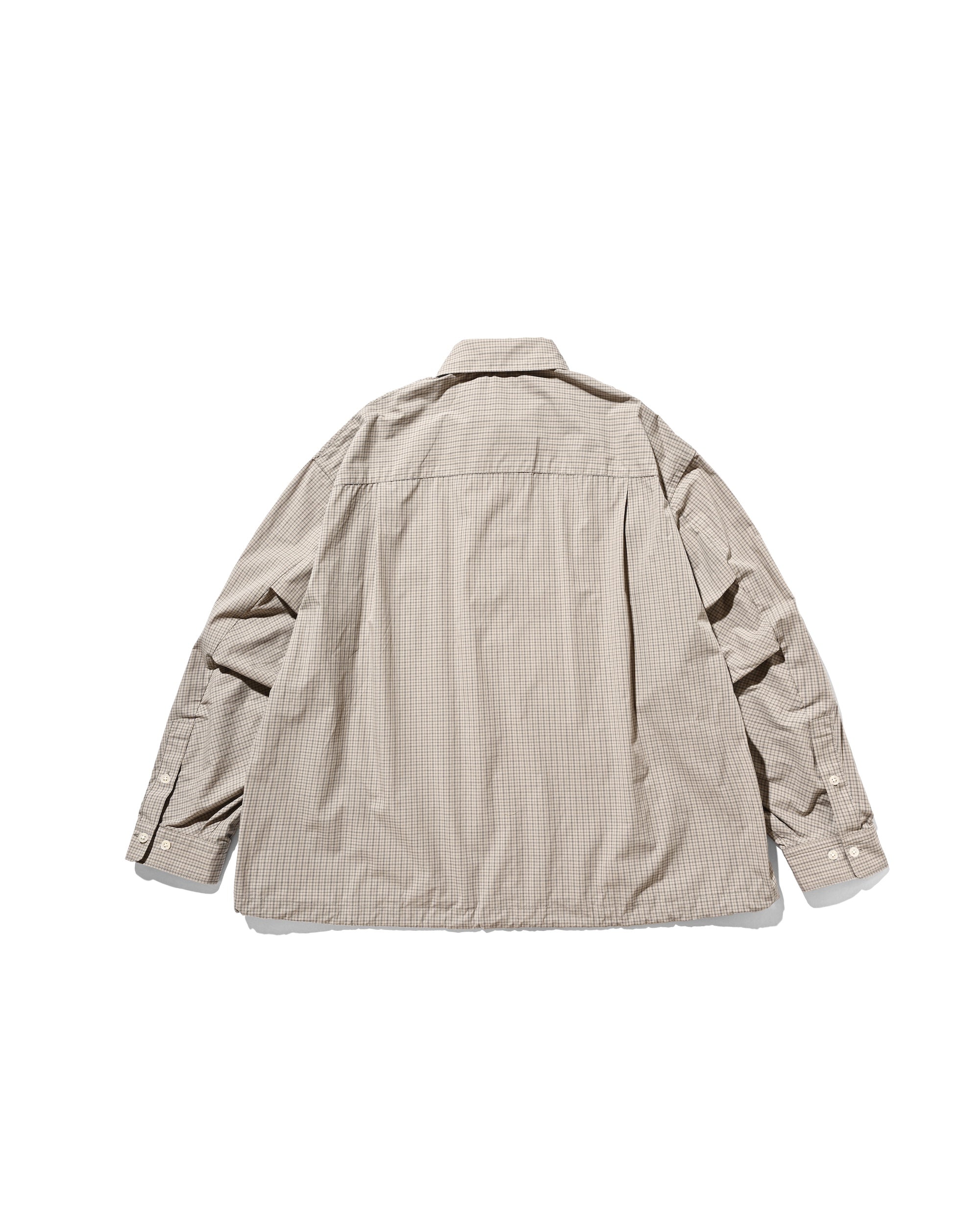【11.8 SAT 20:00- IN STOCK】MINI PLAID L/S PULLOVER SHIRT (BEIGE)