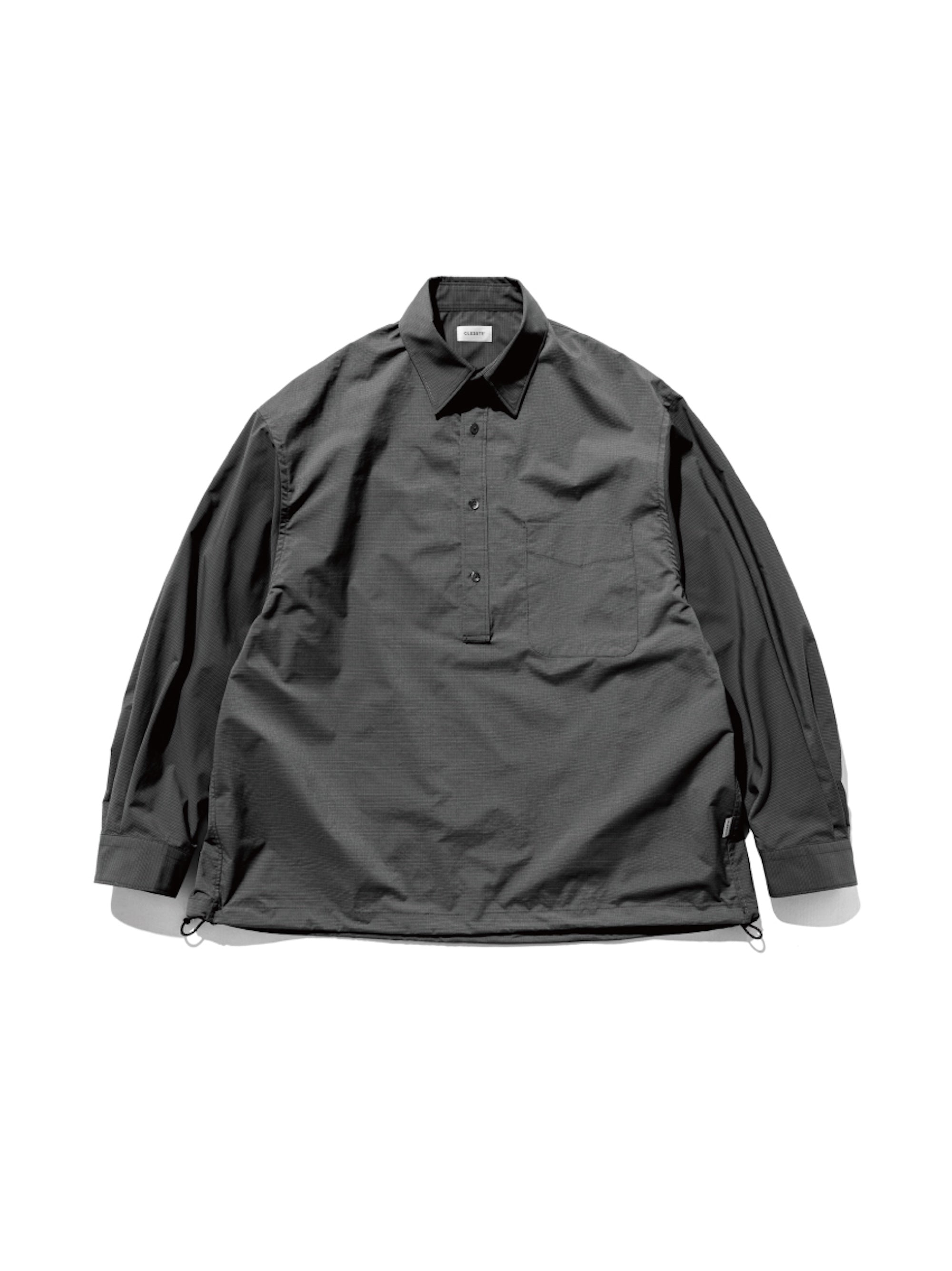 【5.6 TUE 20:00- IN STOCK】MINI PLAID L/S PULLOVER SHIRT (CHARCOAL)