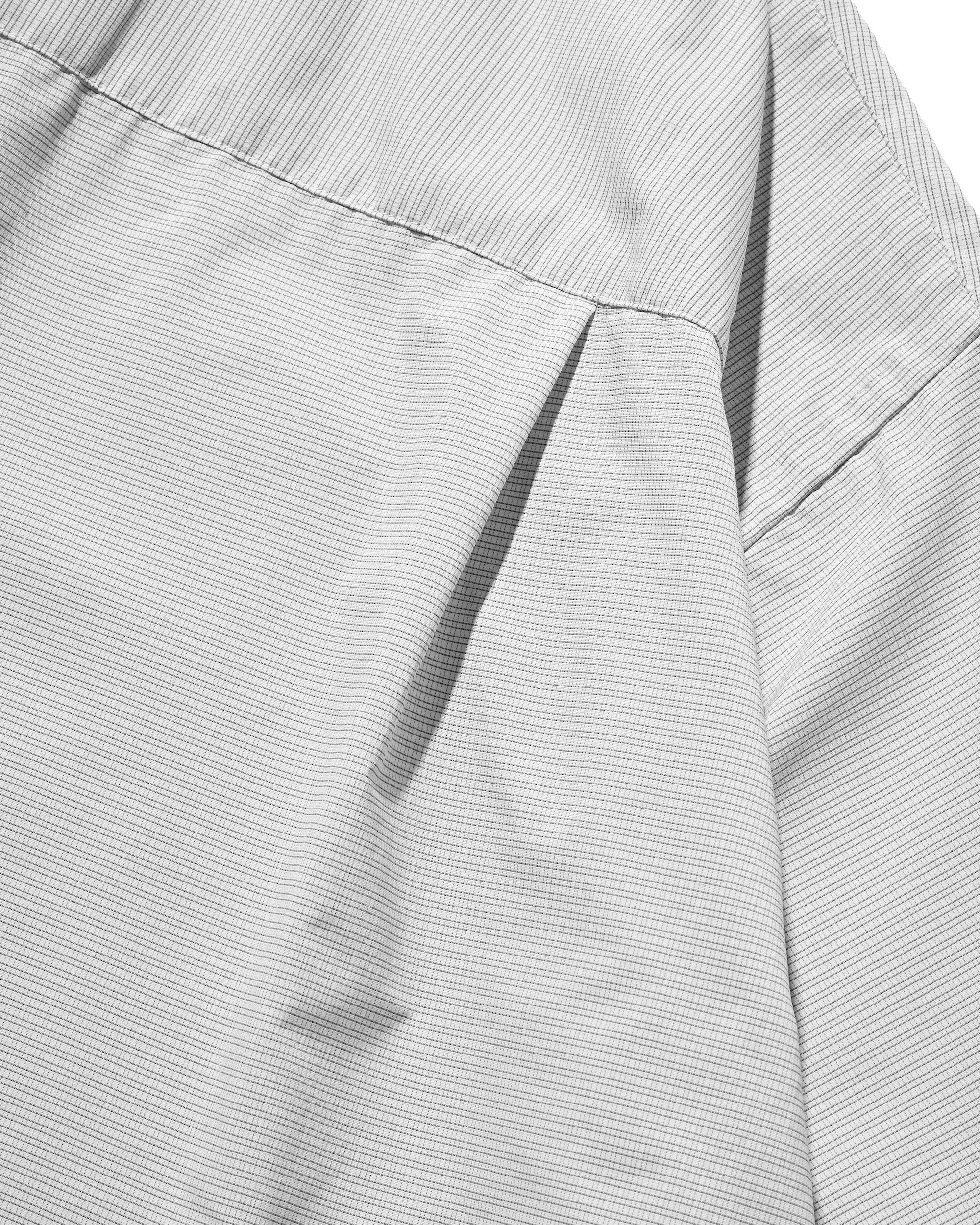 【4.25 SAT 20:00- IN STOCK】MINI PLAID S/S PULLOVER SHIRT (WHITE)