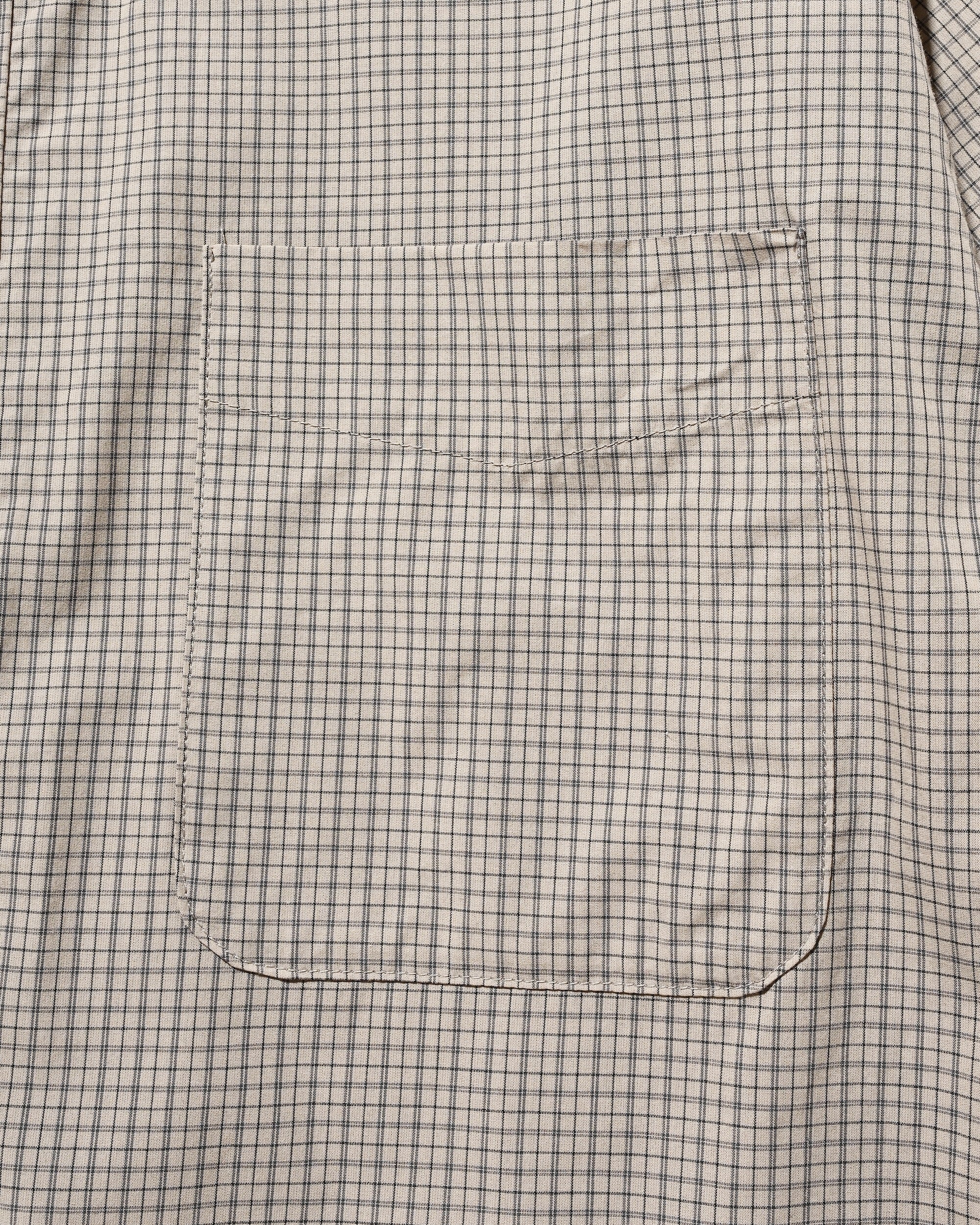 【11.8 SAT 20:00- IN STOCK】MINI PLAID L/S PULLOVER SHIRT (BEIGE)