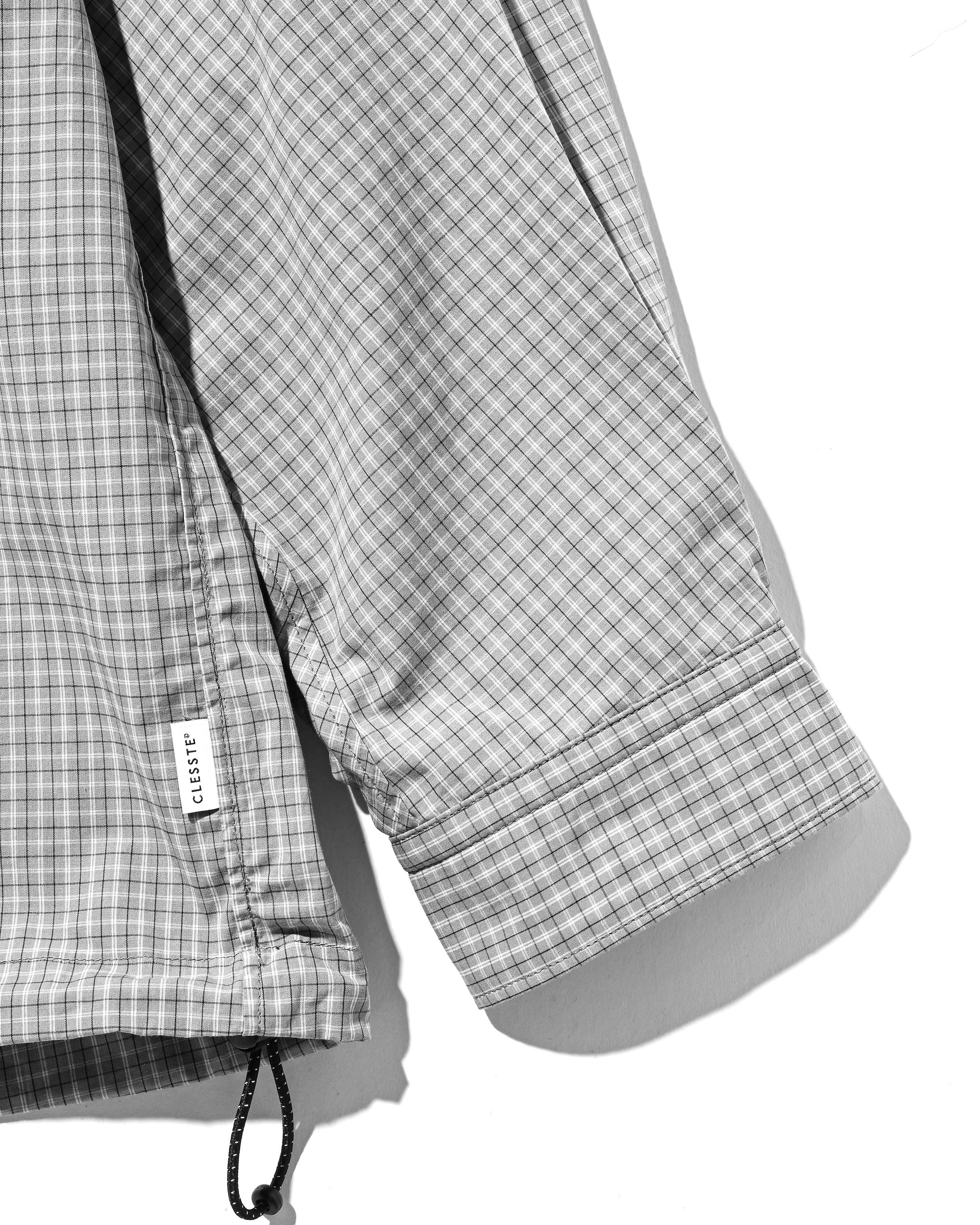 【11.8 SAT 20:00- IN STOCK】MINI PLAID L/S PULLOVER SHIRT (GRAY)