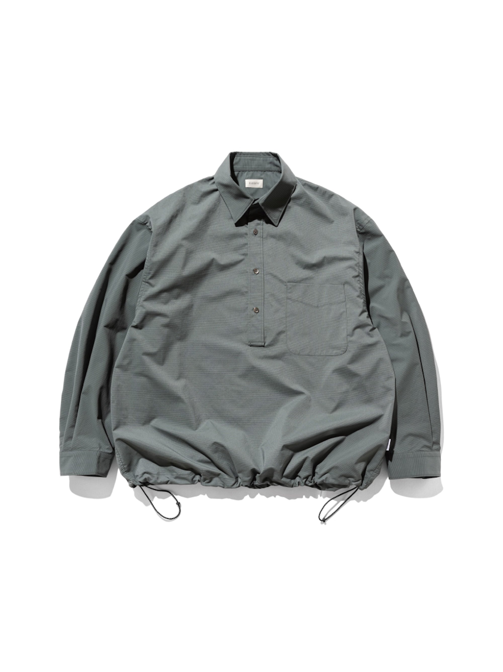 【5.6 TUE 20:00- IN STOCK】MINI PLAID L/S PULLOVER SHIRT (BLUE GRAY)