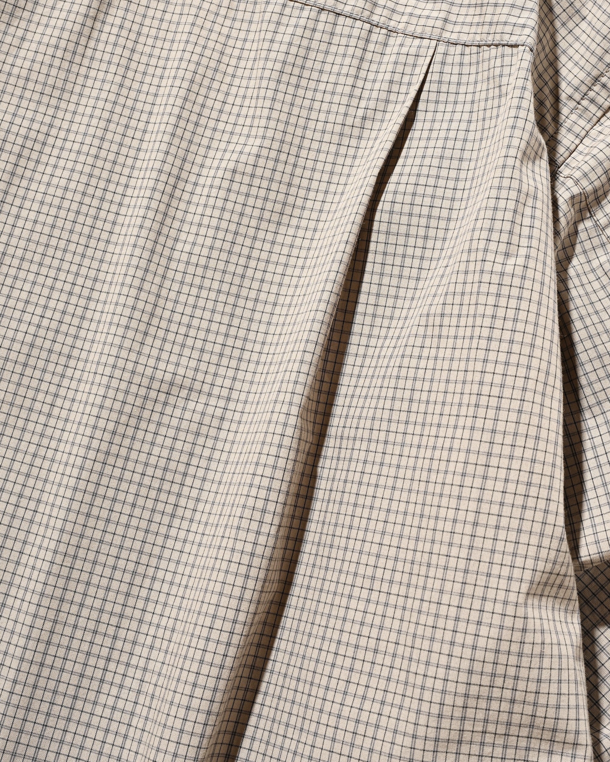 【11.8 SAT 20:00- IN STOCK】MINI PLAID L/S PULLOVER SHIRT (BEIGE)