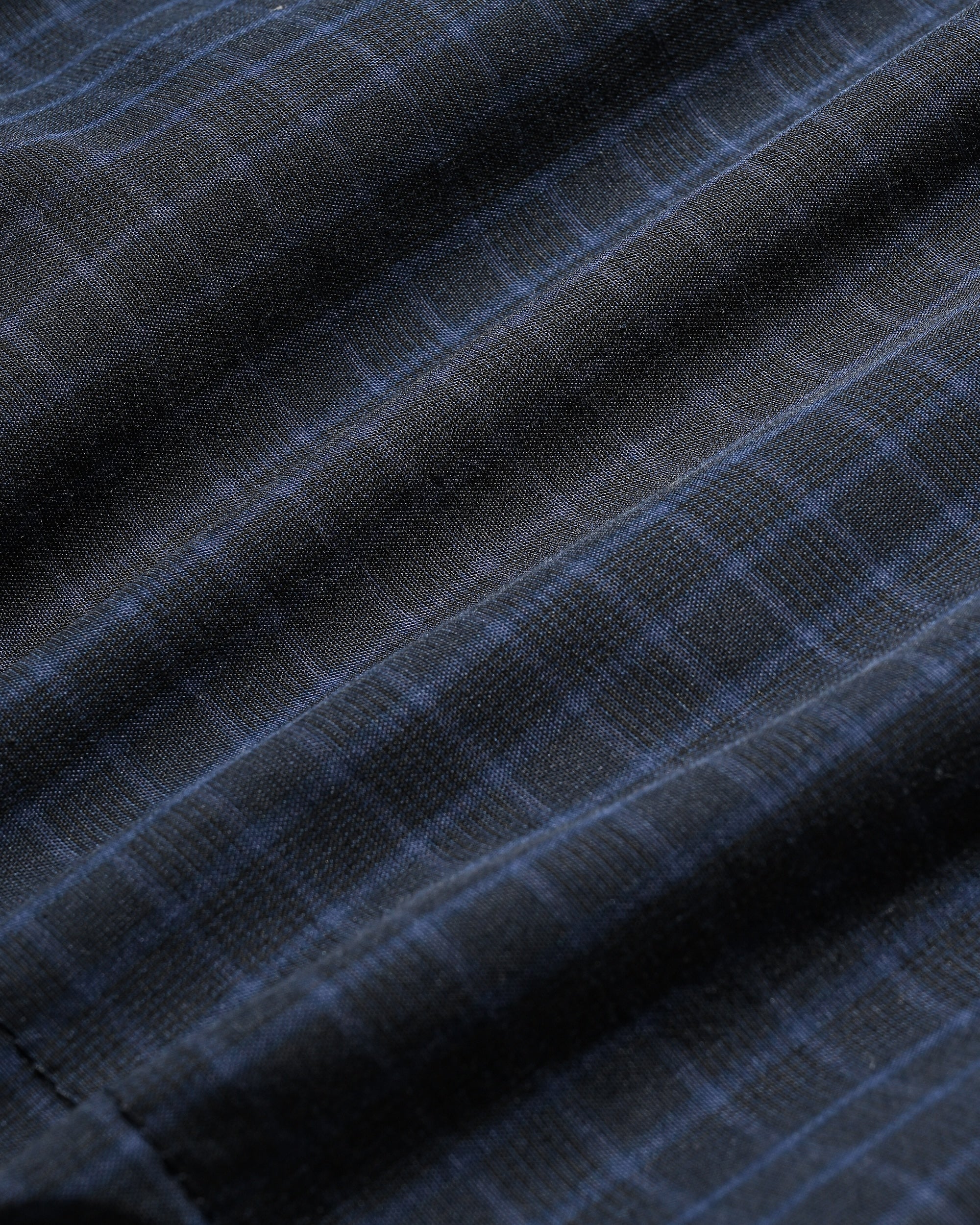 MINI PLAID L/S PULLOVER SHIRT (NAVY)