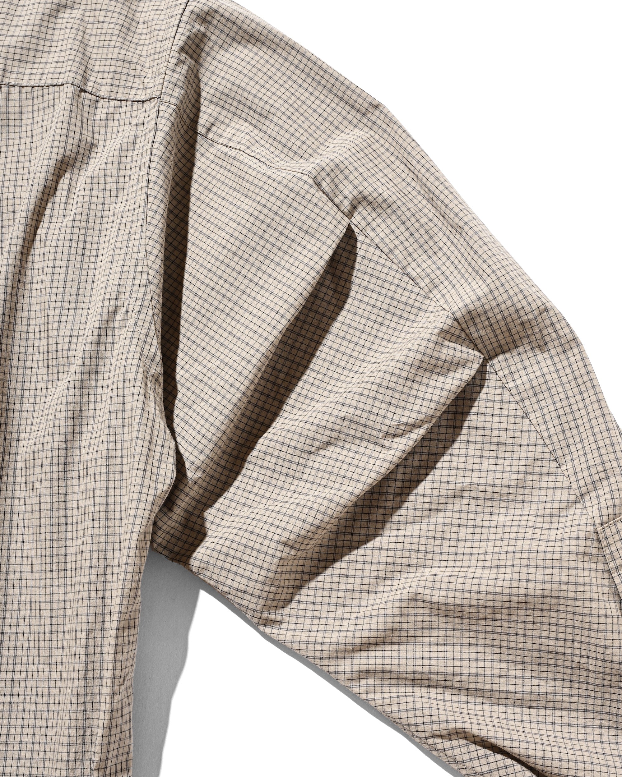 【11.8 SAT 20:00- IN STOCK】MINI PLAID L/S PULLOVER SHIRT (BEIGE)