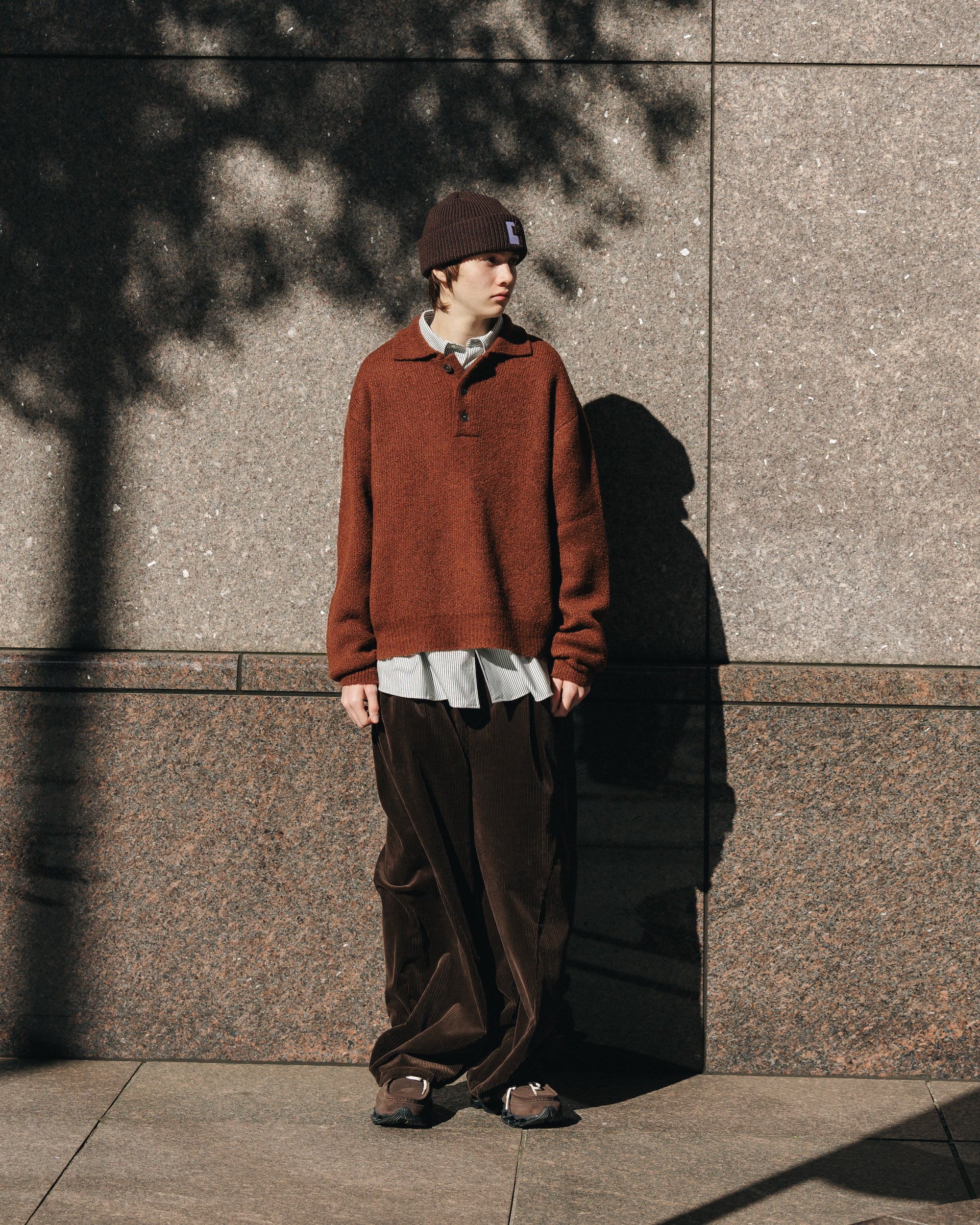 WOOL CORDUROY MASSIVE TWISTED PANTS