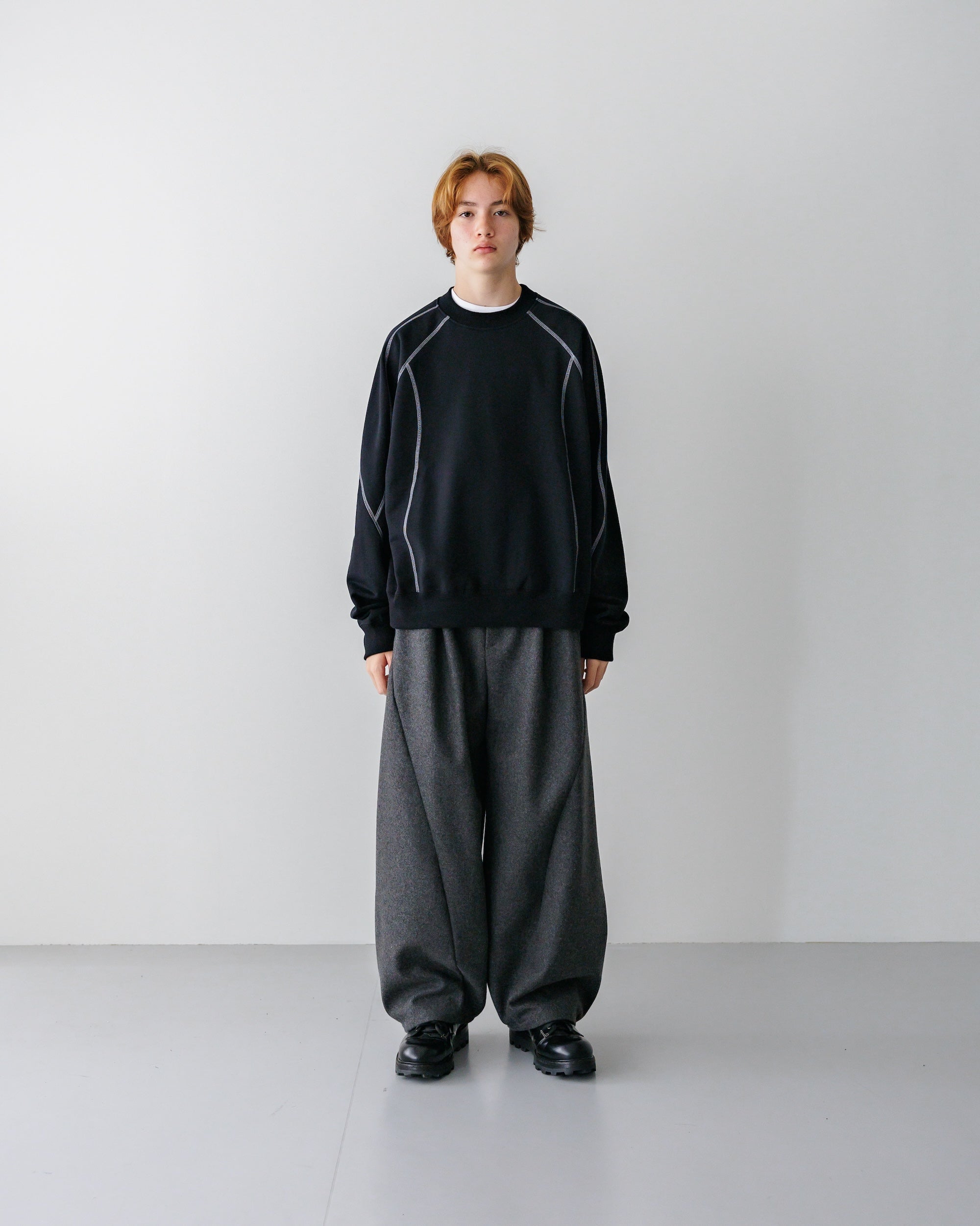 【12.18 WED 20:00- IN STOCK】WOOL MELTON MASSIVE TWISTED PANTS