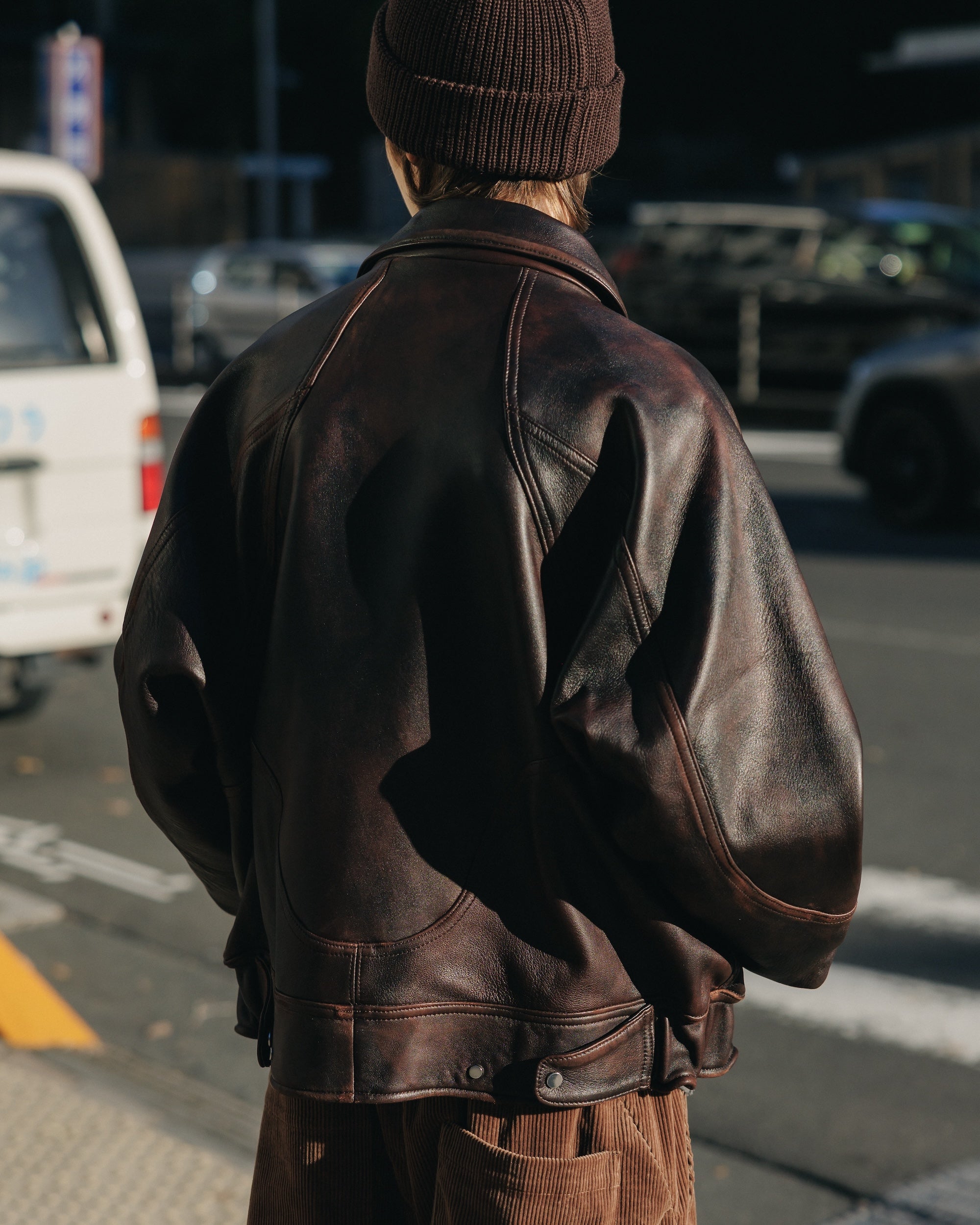 【1.4 SAT 20:00- IN STOCK】 VINTAGE LEATHER FUTURE JACKET