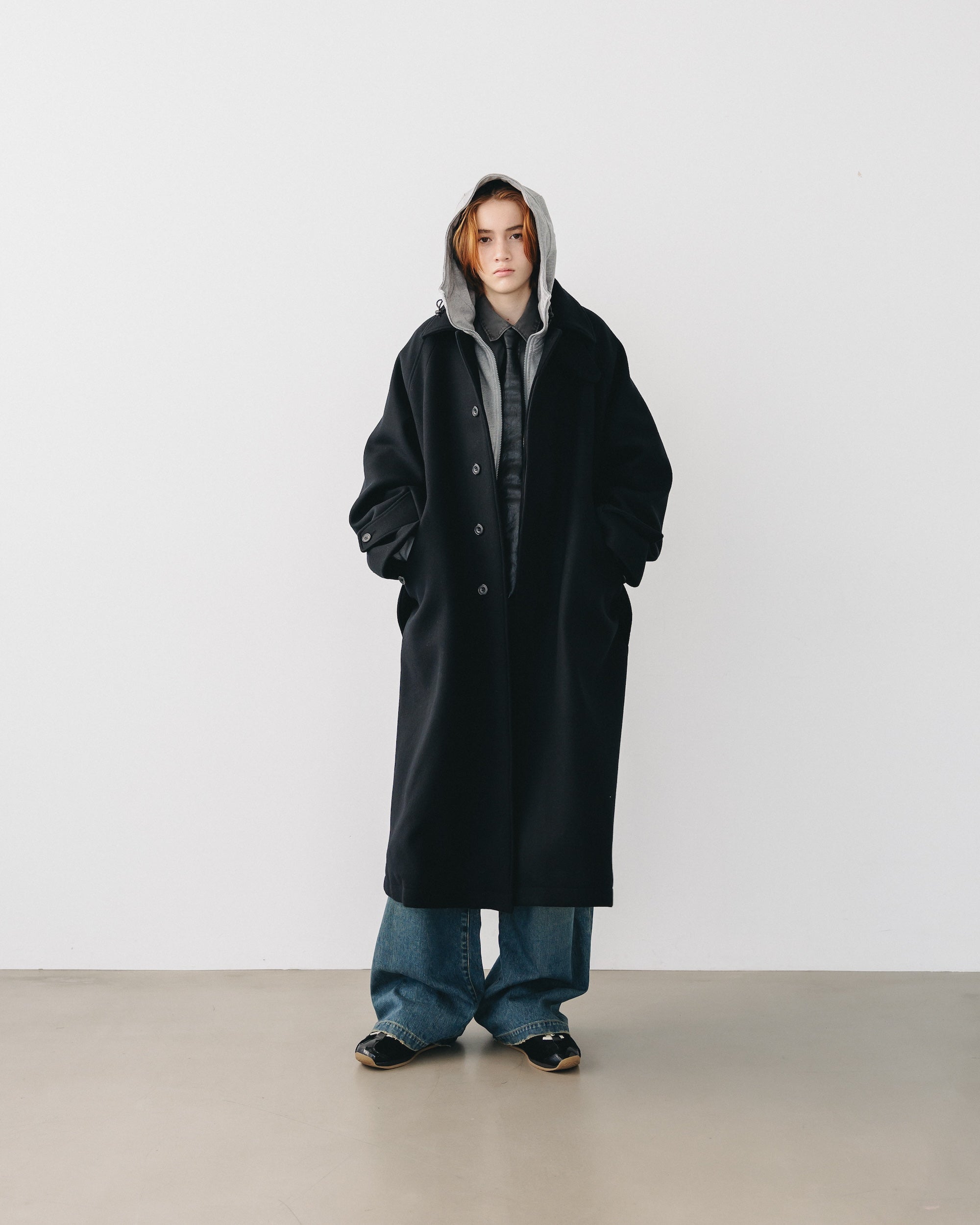 【12.11 WED 20:00- IN STOCK】WOOL MELTON BALMACAAN COAT