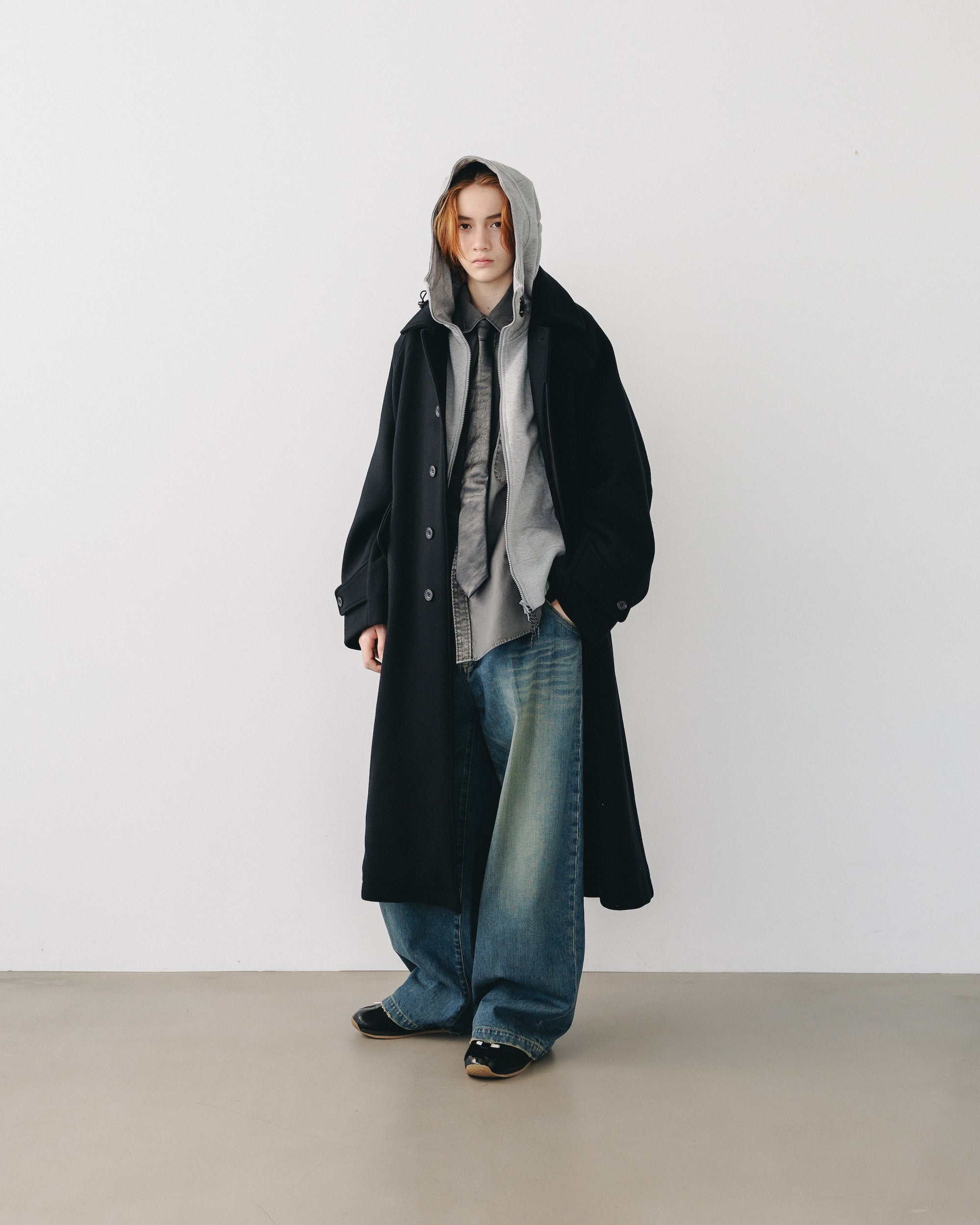 【12.11 WED 20:00- IN STOCK】WOOL MELTON BALMACAAN COAT