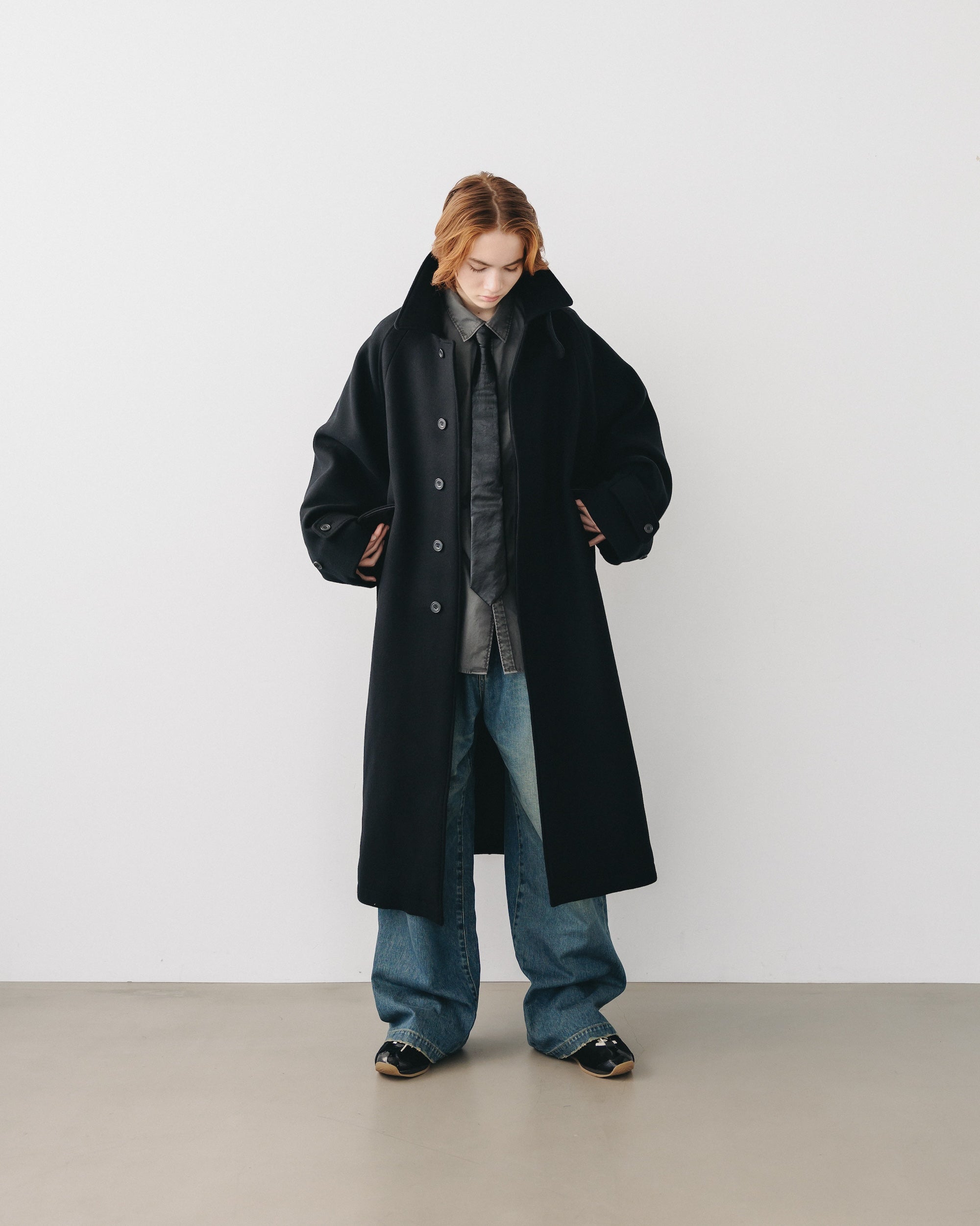 【12.11 WED 20:00- IN STOCK】WOOL MELTON BALMACAAN COAT