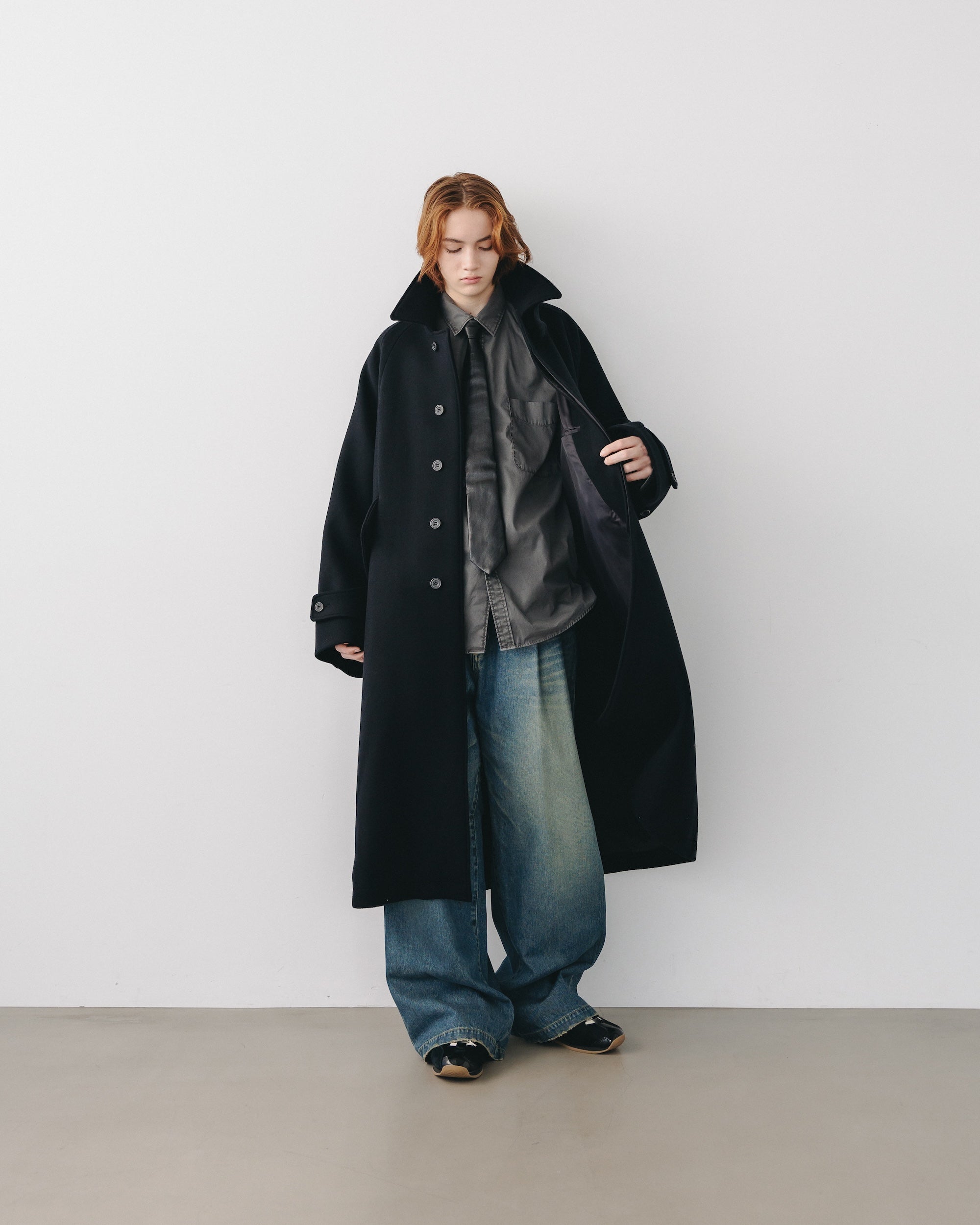 【12.11 WED 20:00- IN STOCK】WOOL MELTON BALMACAAN COAT