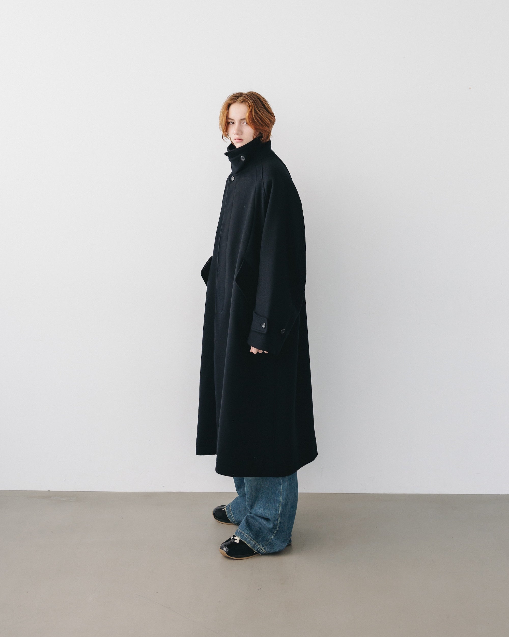 【12.11 WED 20:00- IN STOCK】WOOL MELTON BALMACAAN COAT