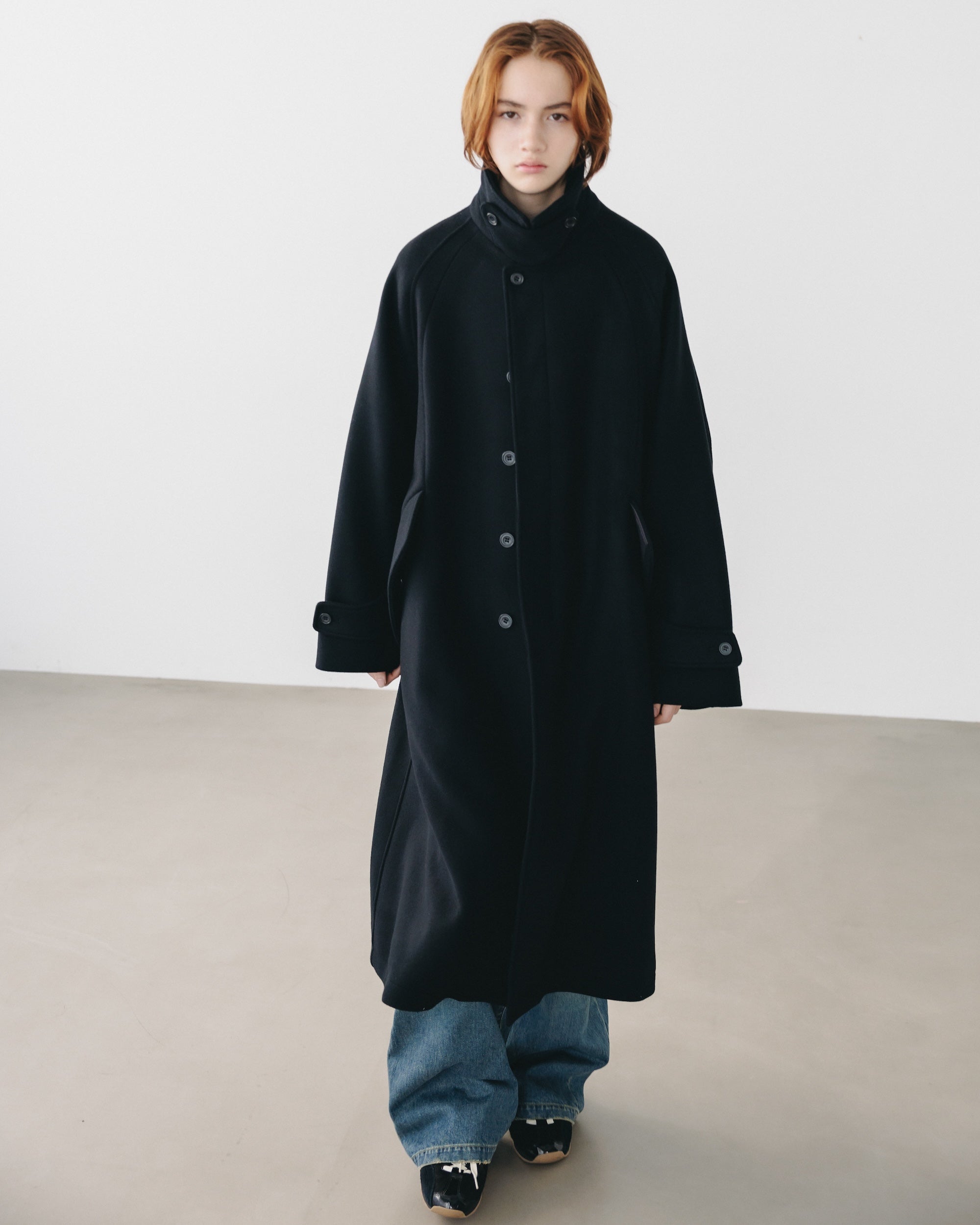 【12.11 WED 20:00- IN STOCK】WOOL MELTON BALMACAAN COAT