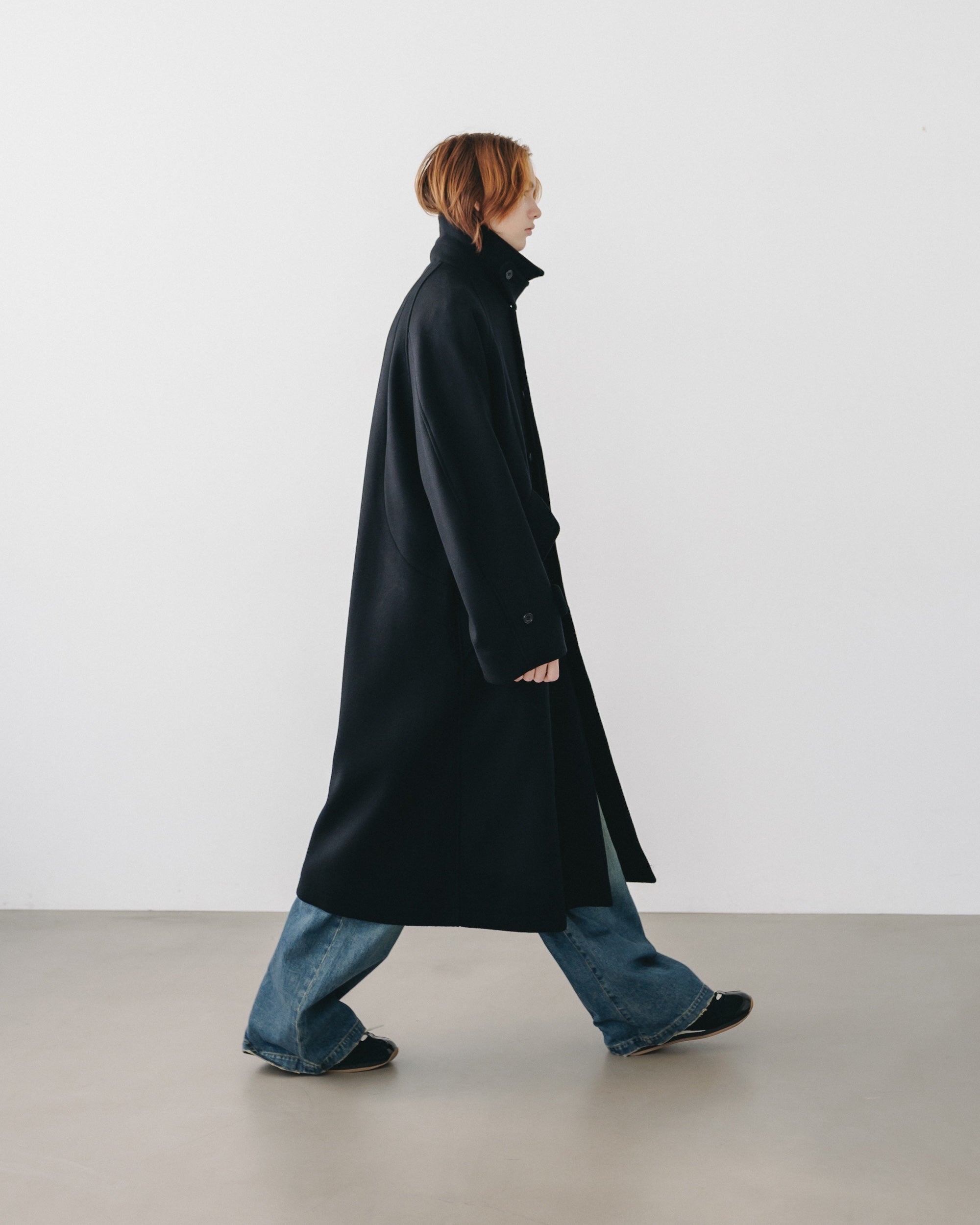 【12.11 WED 20:00- IN STOCK】WOOL MELTON BALMACAAN COAT