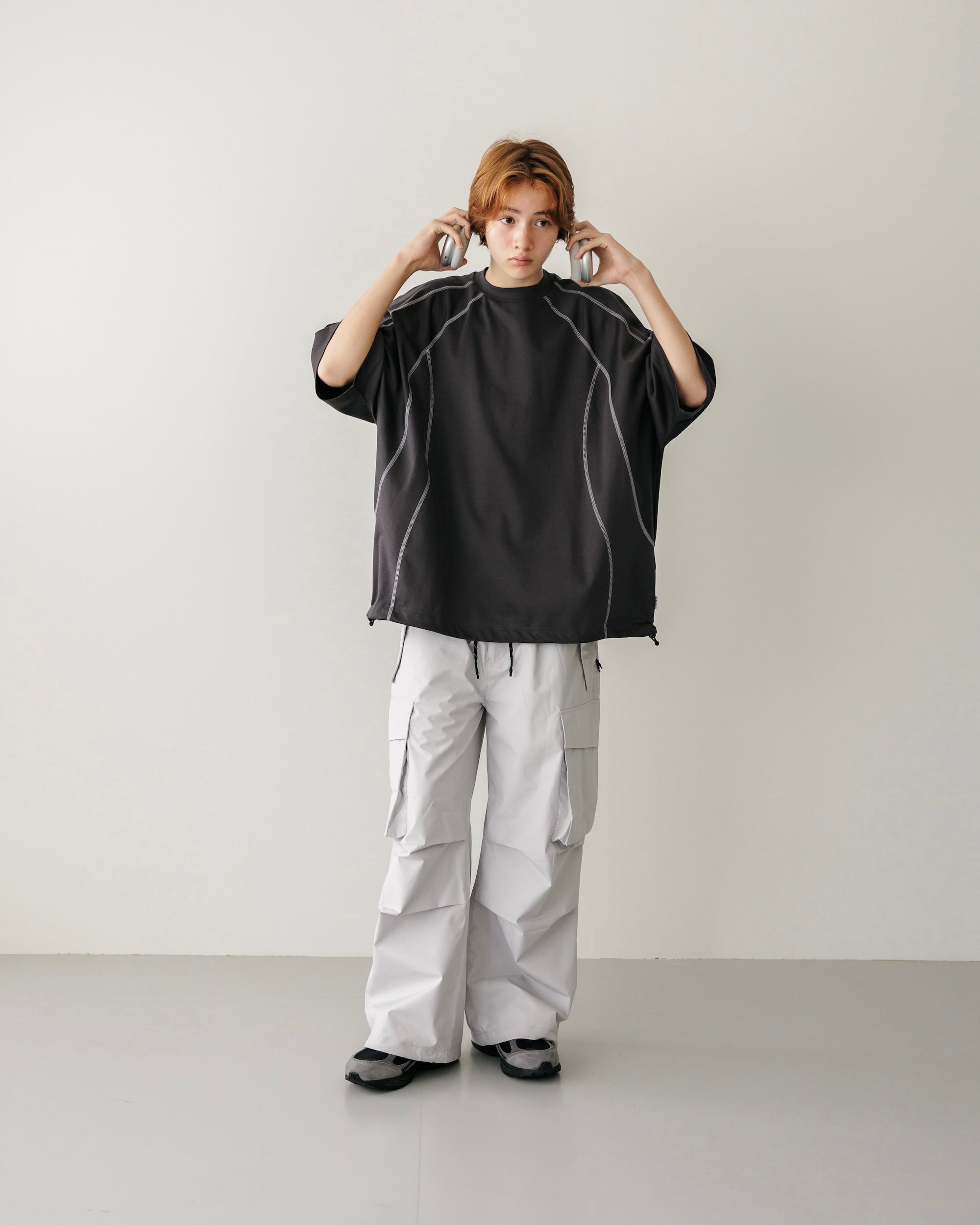 【9.11 WED 20:00- IN STOCK】FUTURE T-SHIRT WITH DRAWSTRINGS.