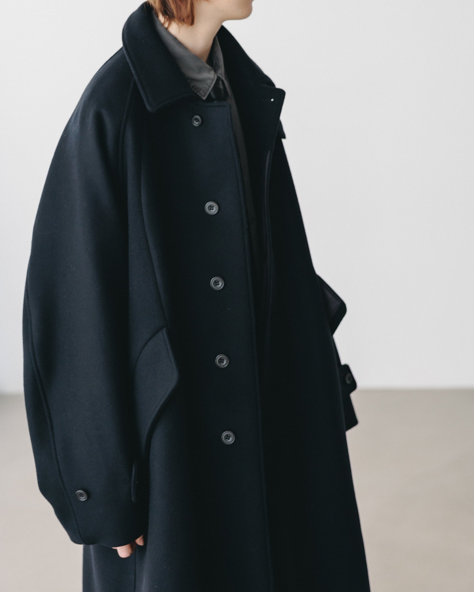 【12.11 WED 20:00- IN STOCK】WOOL MELTON BALMACAAN COAT