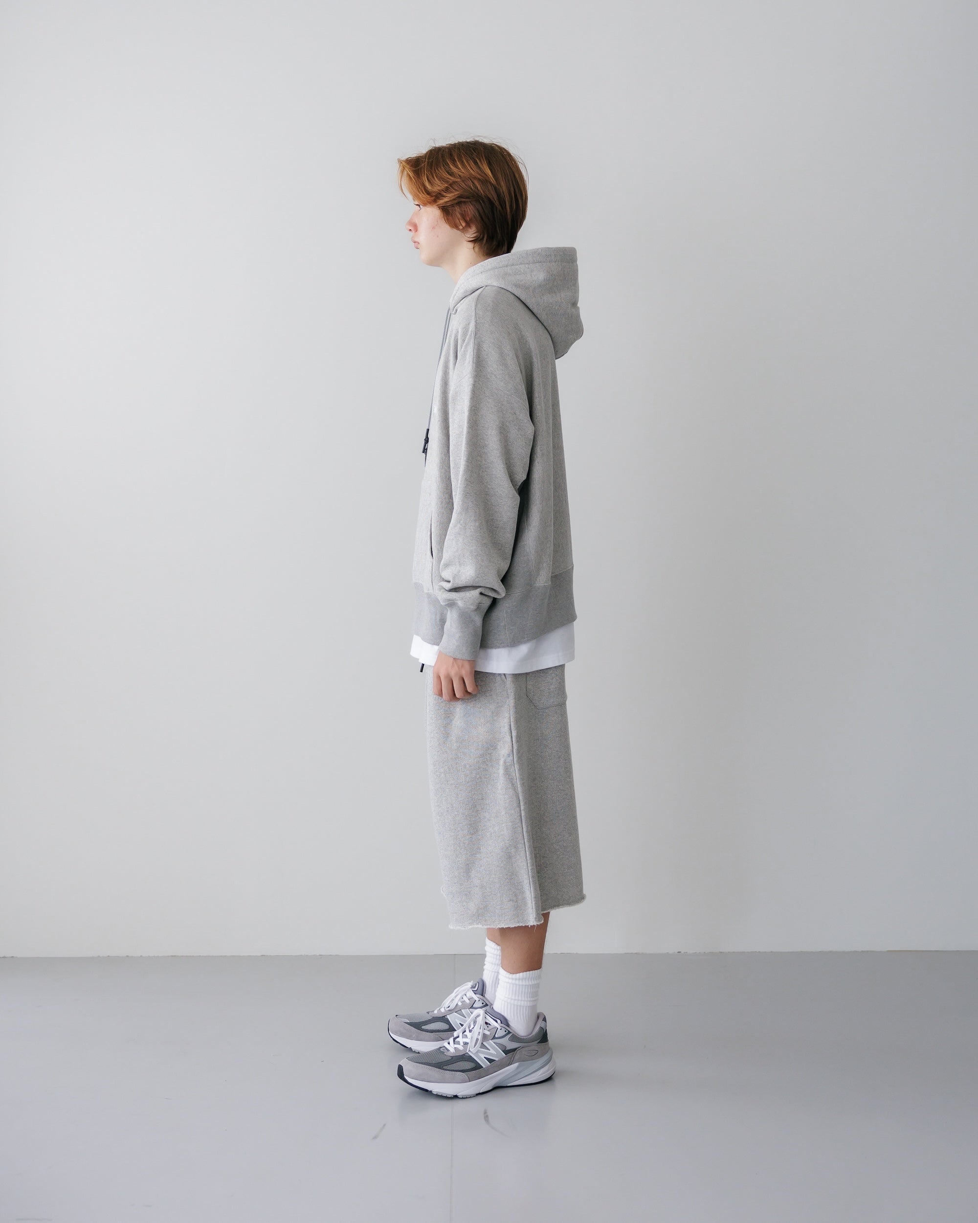 LOOP WHEEL WIDE HALF SWEATPANTS