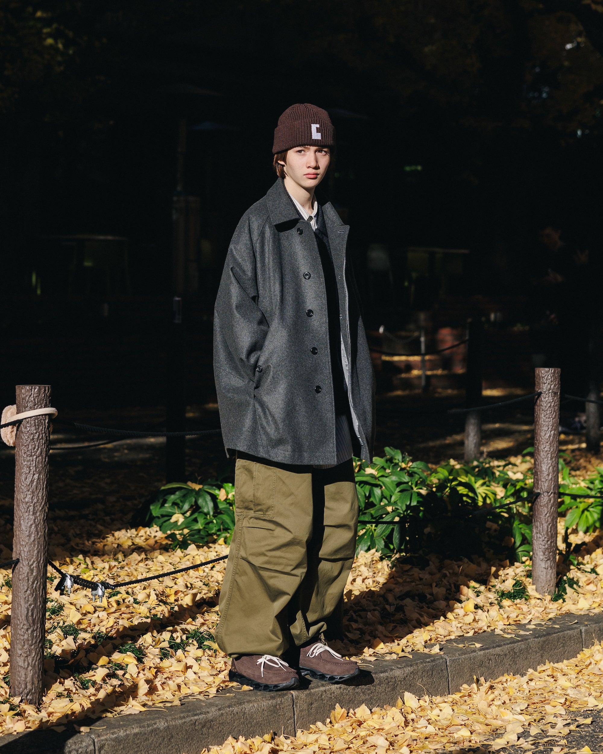 【12.11 WED 20:00- IN STOCK】WOOL MELTON BALMACAAN HALF COAT