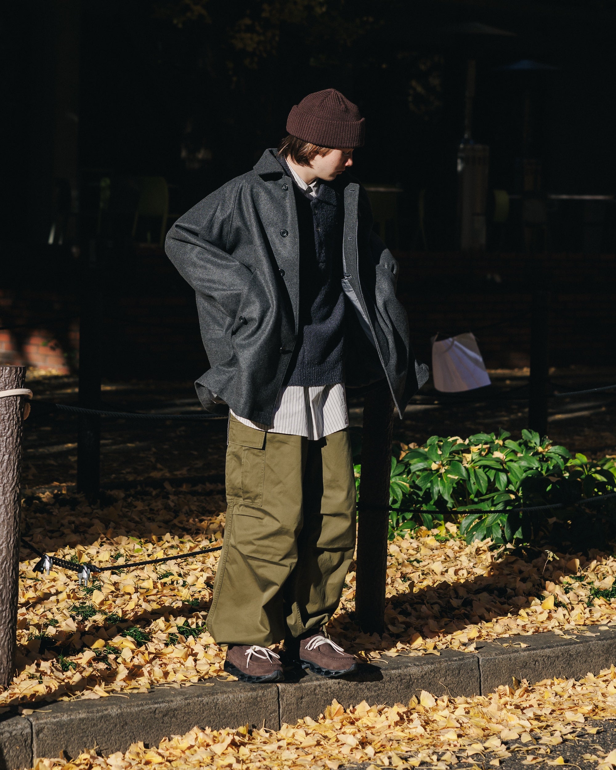 【12.11 WED 20:00- IN STOCK】WOOL MELTON BALMACAAN HALF COAT