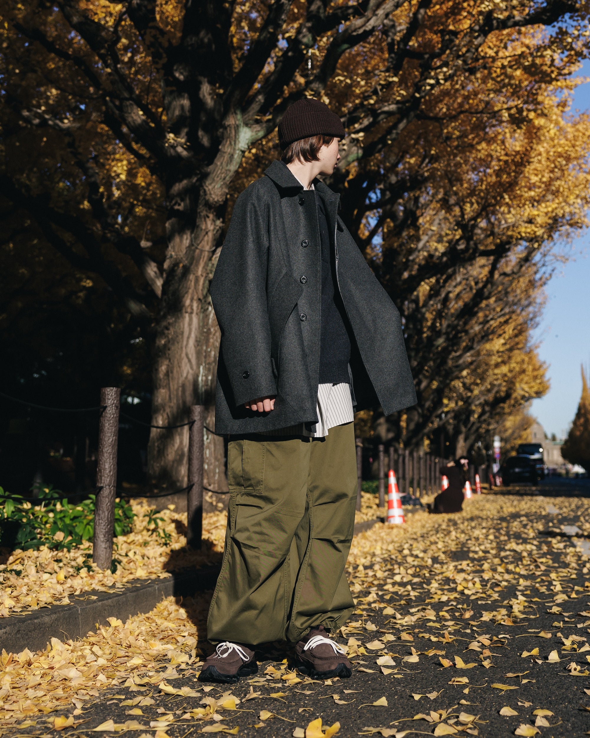 【12.11 WED 20:00- IN STOCK】WOOL MELTON BALMACAAN HALF COAT