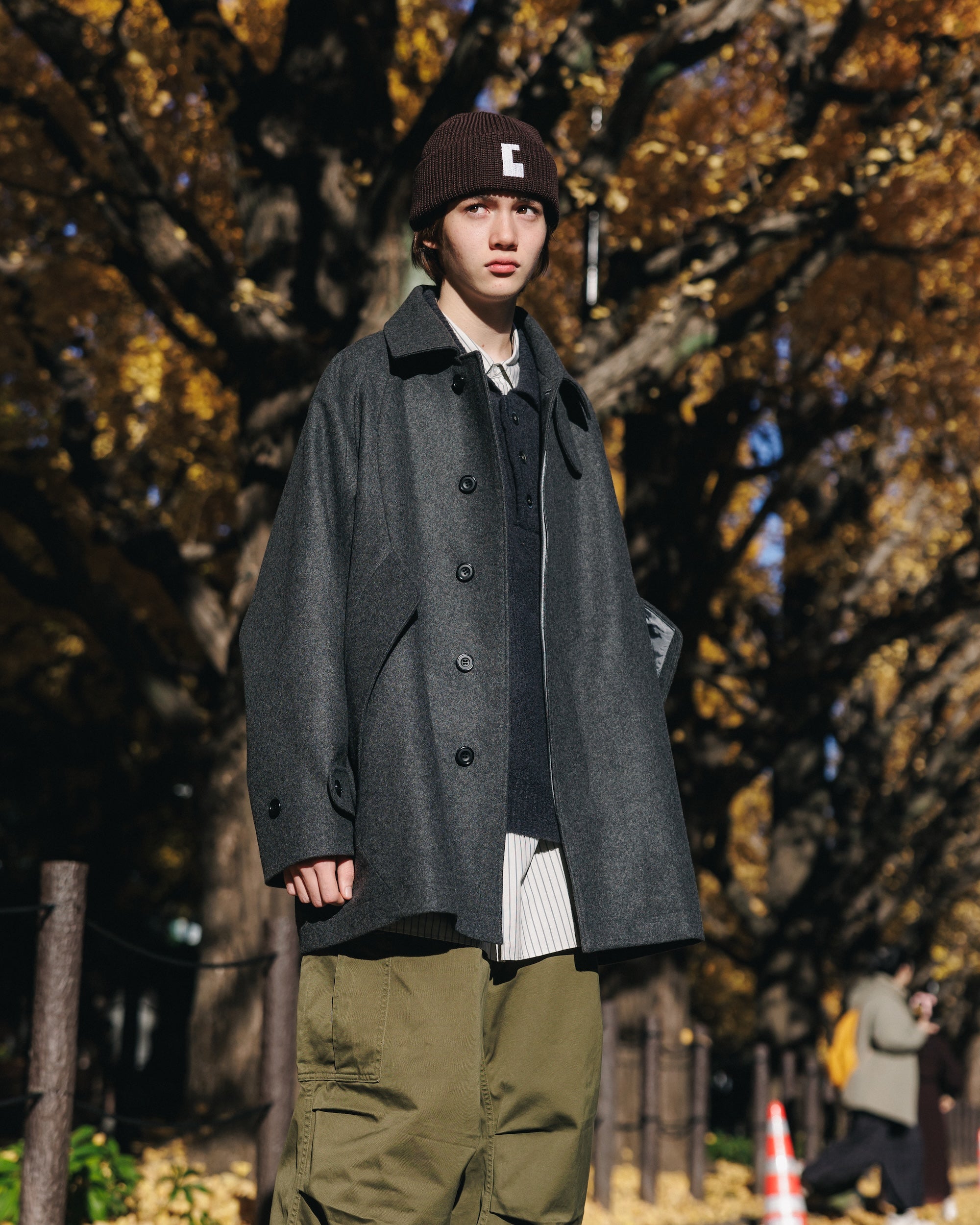 【12.11 WED 20:00- IN STOCK】WOOL MELTON BALMACAAN HALF COAT