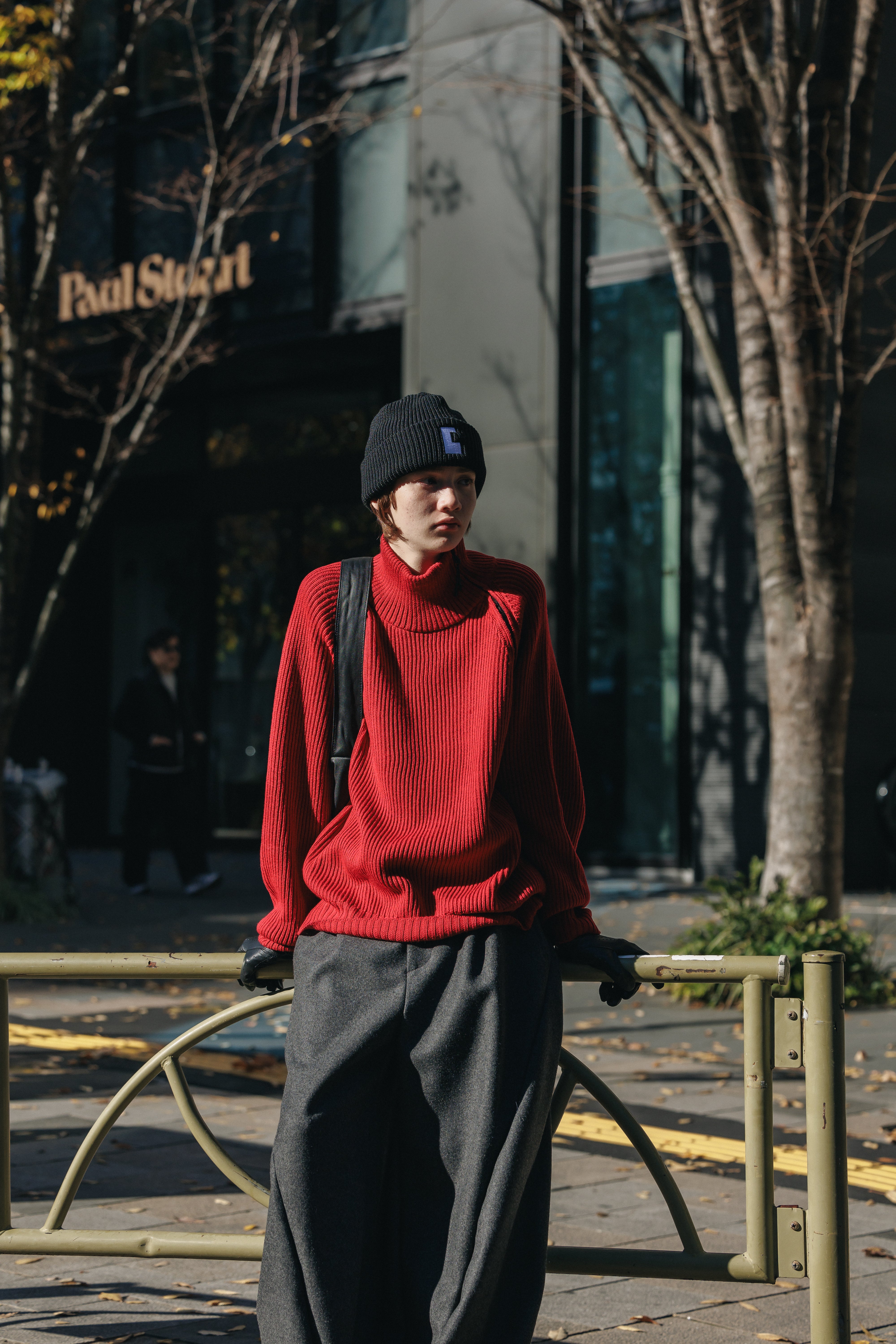 FINE WOOL ZIP KNIT PULLOVER