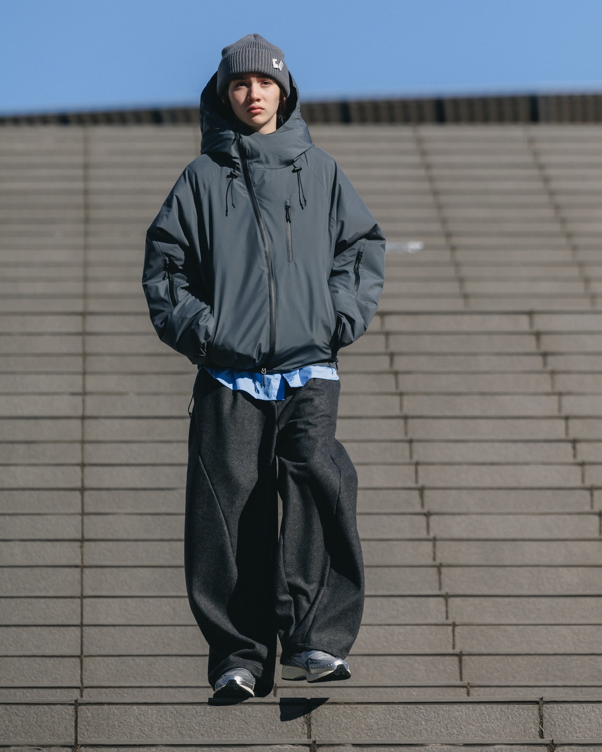 【12.18 WED 20:00- IN STOCK】WOOL MELTON MASSIVE TWISTED PANTS