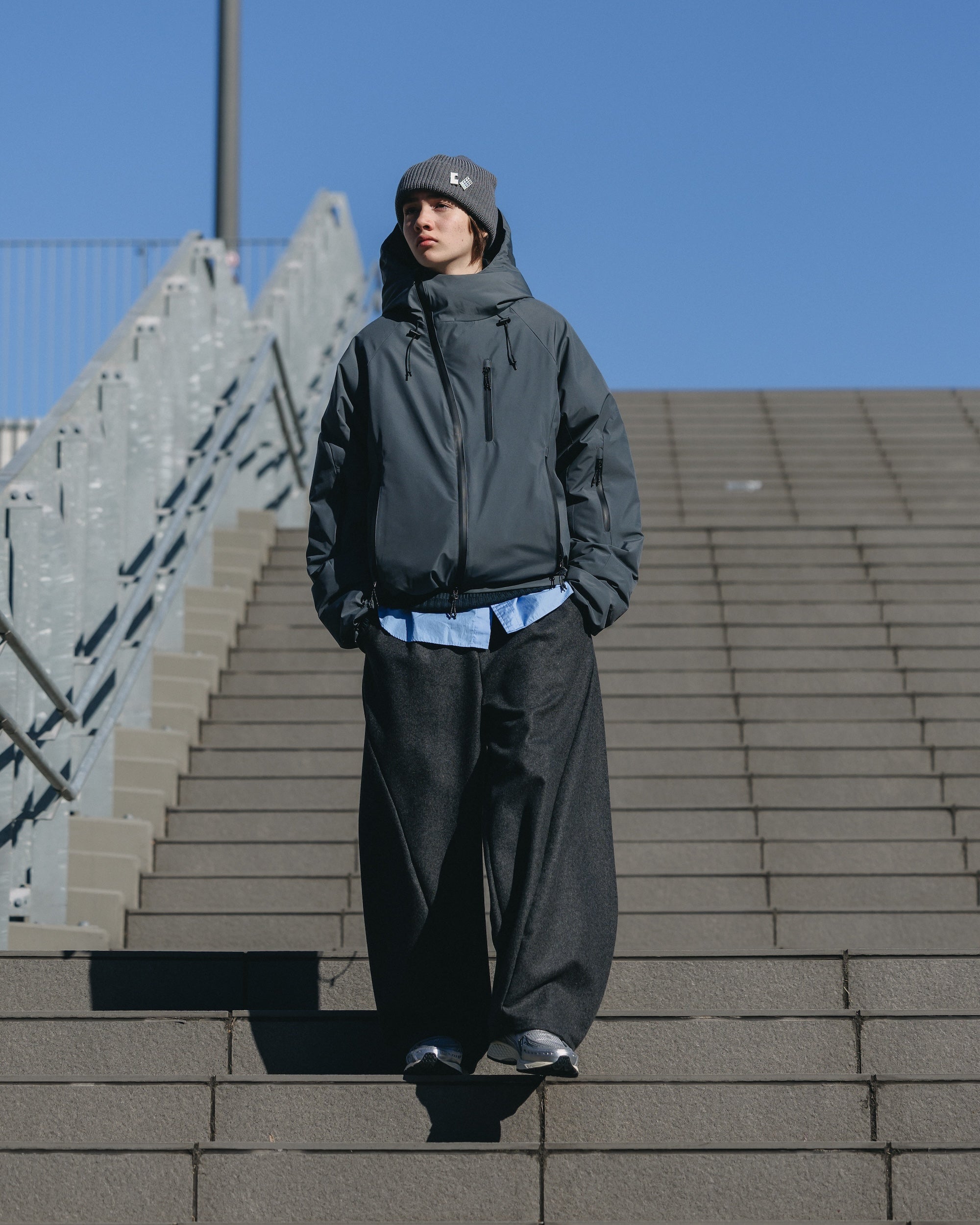 【12.18 WED 20:00- IN STOCK】WOOL MELTON MASSIVE TWISTED PANTS