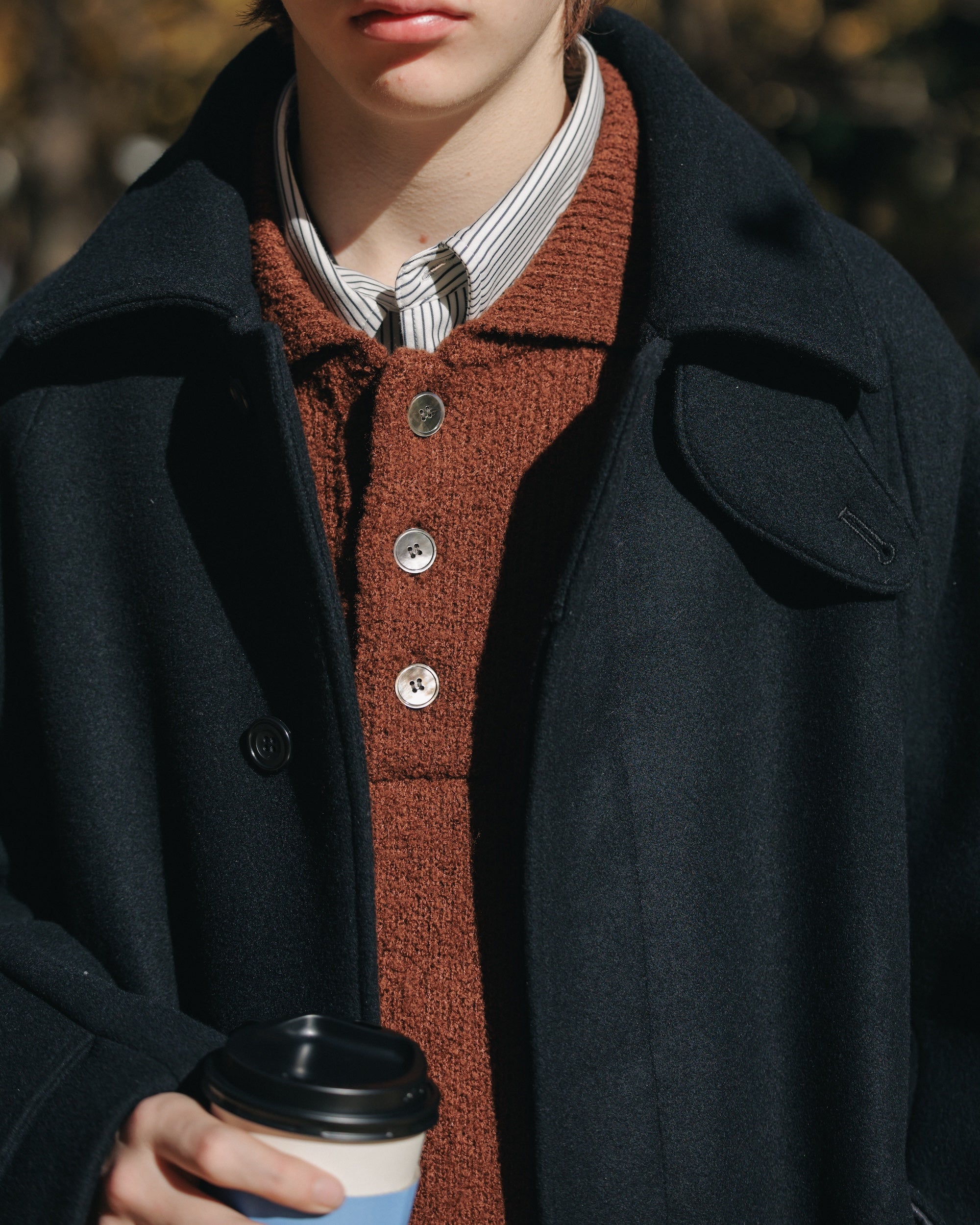 【12.11 WED 20:00- IN STOCK】WOOL MELTON BALMACAAN COAT