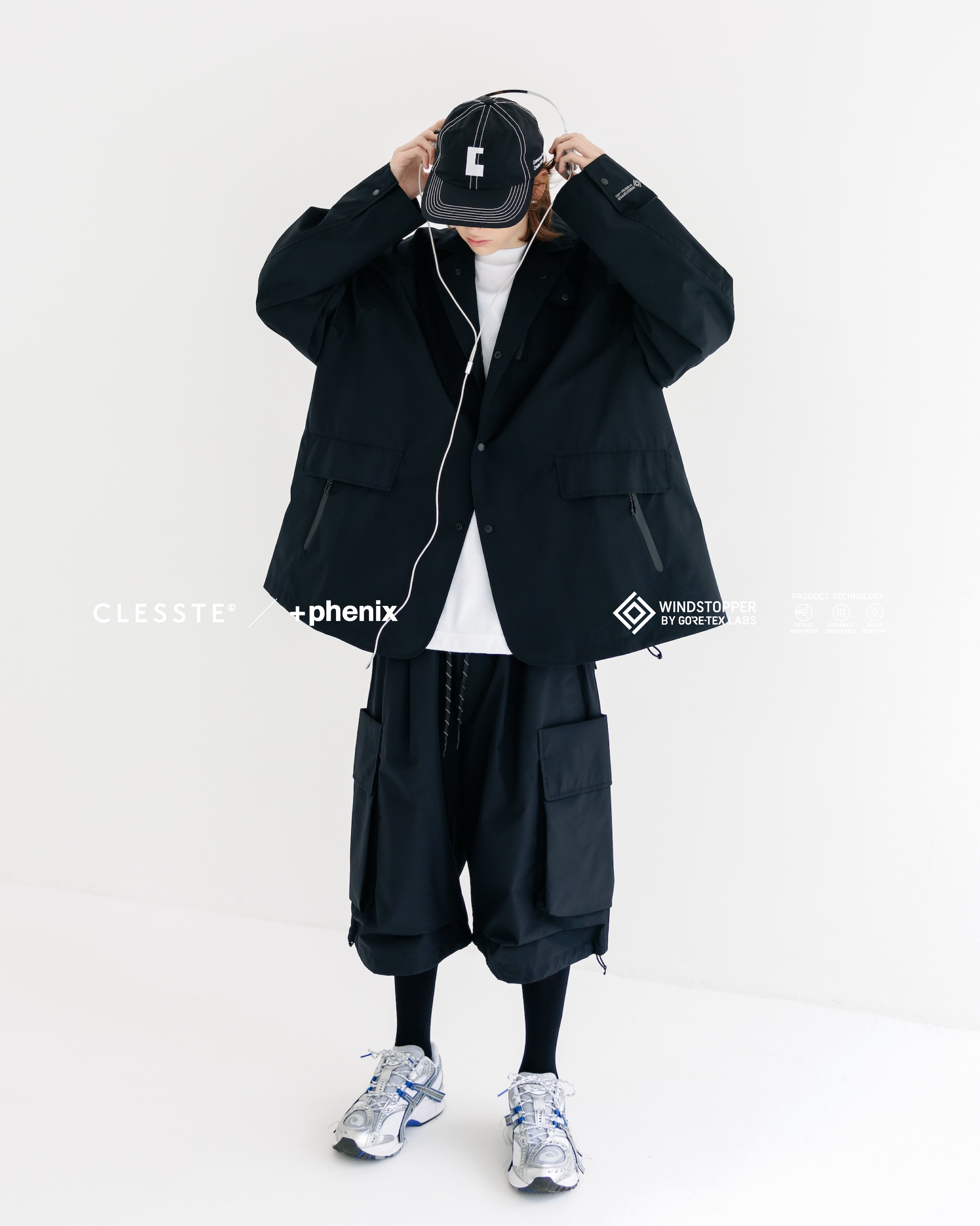 希少 即完CLESSTE 25AW ナイロンセットアップ 2 ネイビー ブルゾン
