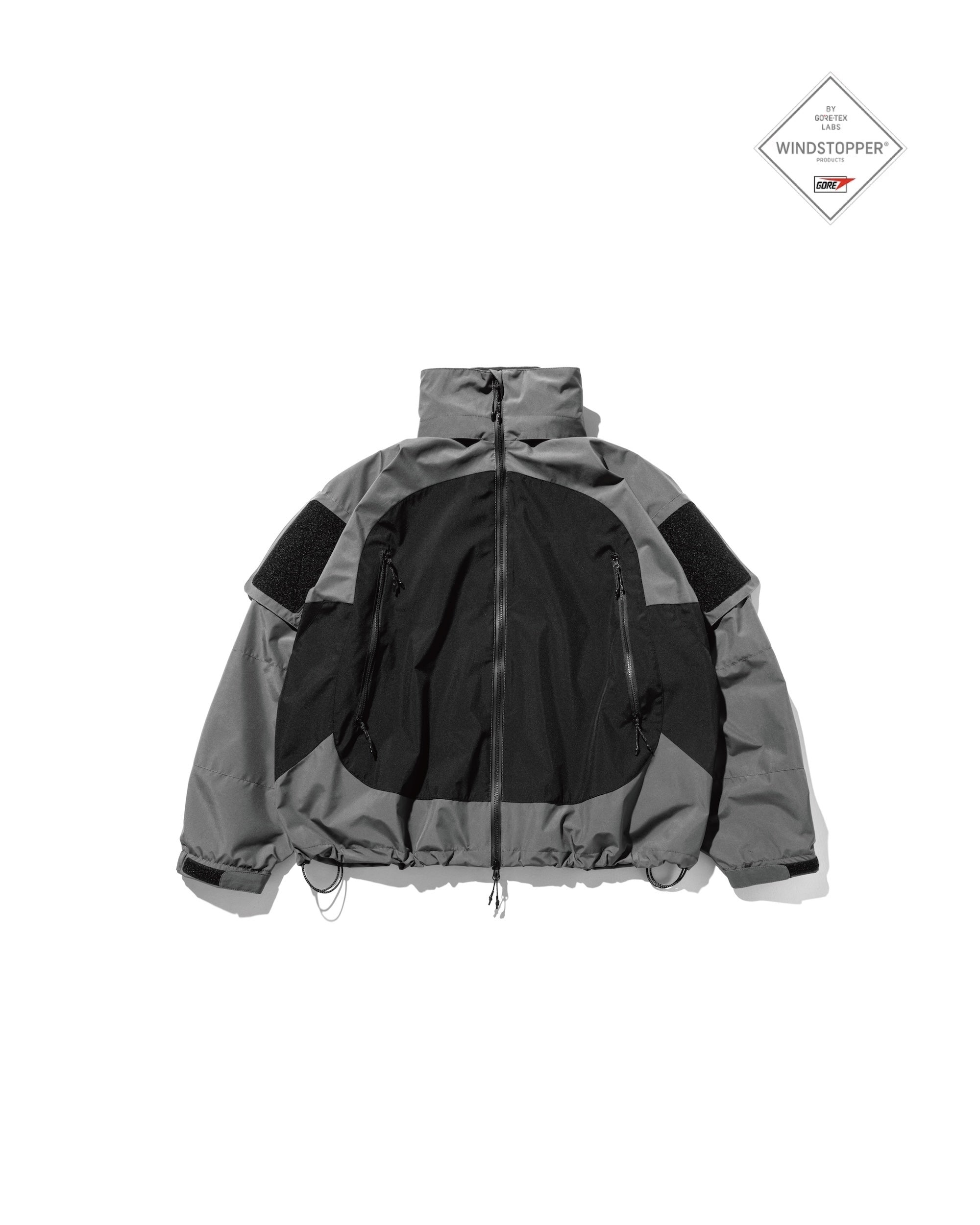 +phenix WINDSTOPPER® by GORE-TEX LABS CITY MILITARY JACKET (GRAPHAITE GRAY× BLACK)