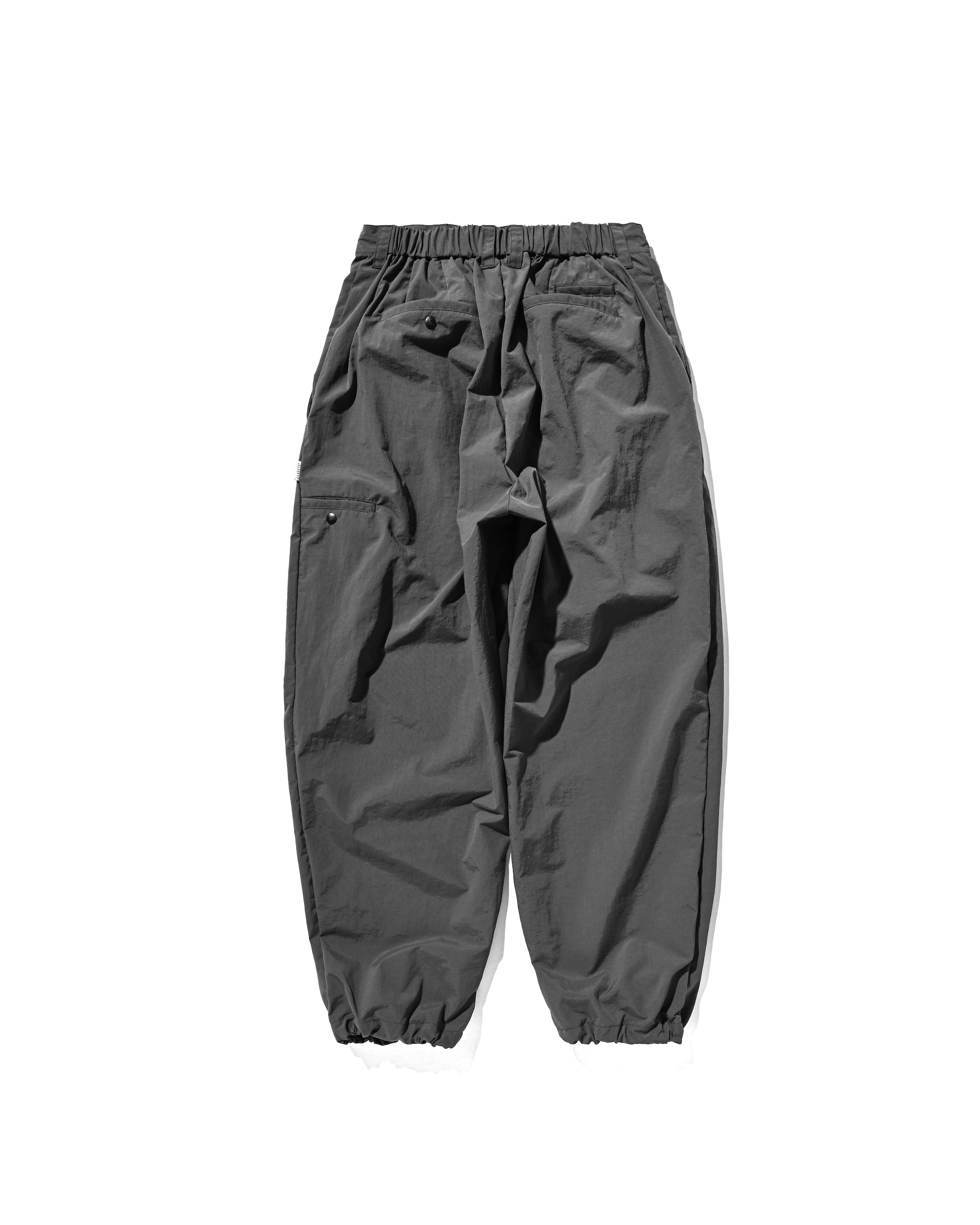【10.15 WED 20:00- IN STOCK】WATER REPELLENT NYLON CITY UNIFORM WIDE TAPERED PANTS FOR YGM (GRAY×GRAY)