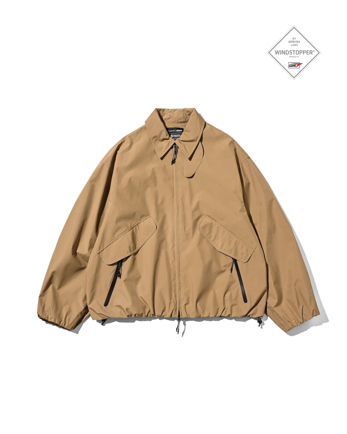 【9.12 SAT 20:00- IN STOCK】+phenix WINDSTOPPER® by GORE-TEX LABS CITY FLIGHT JACKET (CAMEL BEIGE)