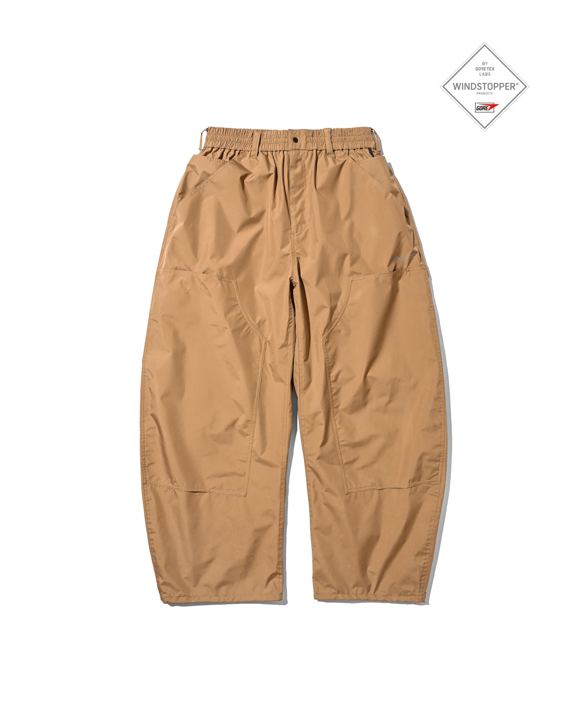 【5.27 WED 20:00- IN STOCK】+PHENIX WINDSTOPPER® BY GORE-TEX LABS DOUBLE KNEE CURVED WORKER PANTS (CAMEL BEIGE)