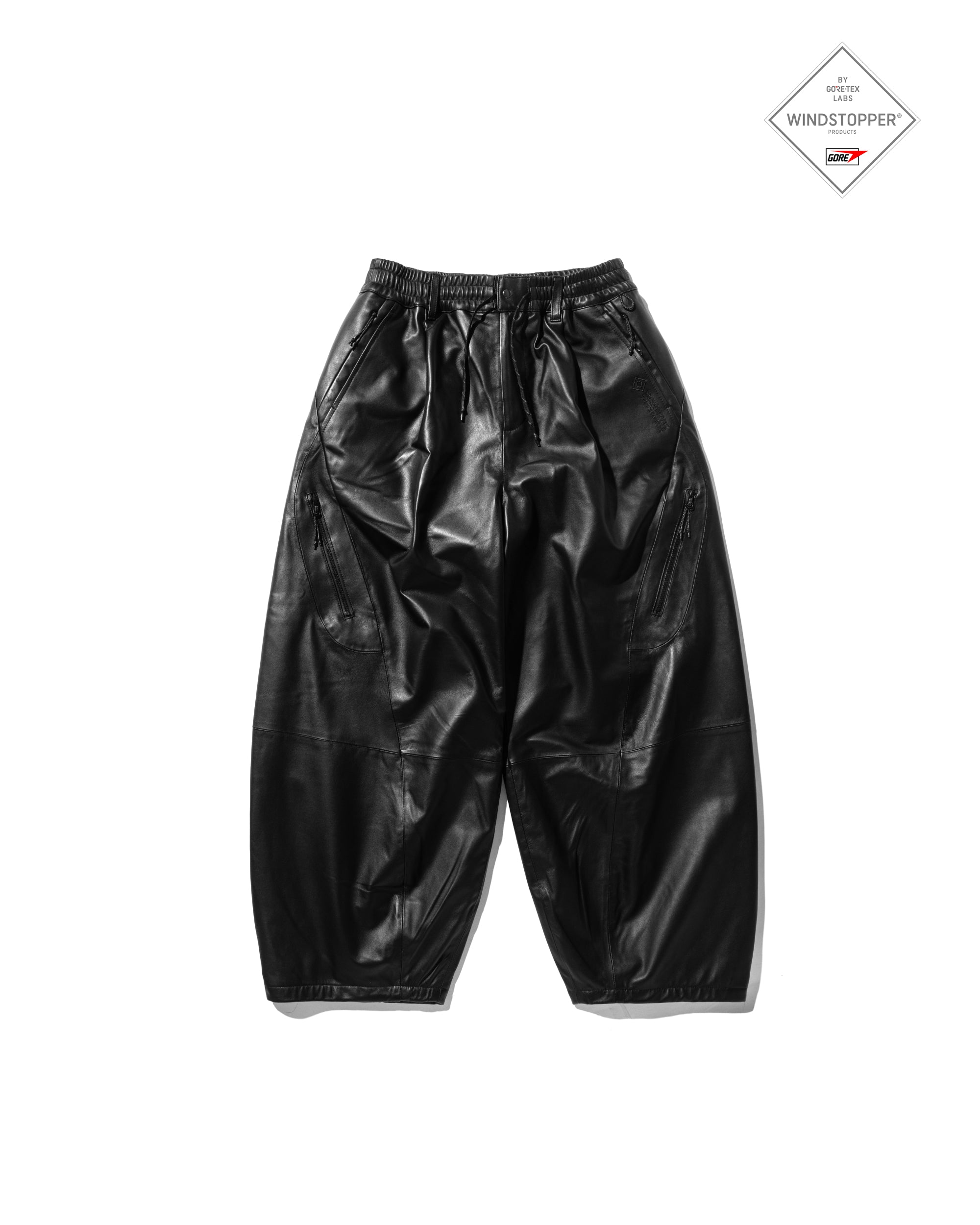 +phenix WINDSTOPPER® by GORE-TEX LABS LEATHER MASSIVE TWISTED PANTS