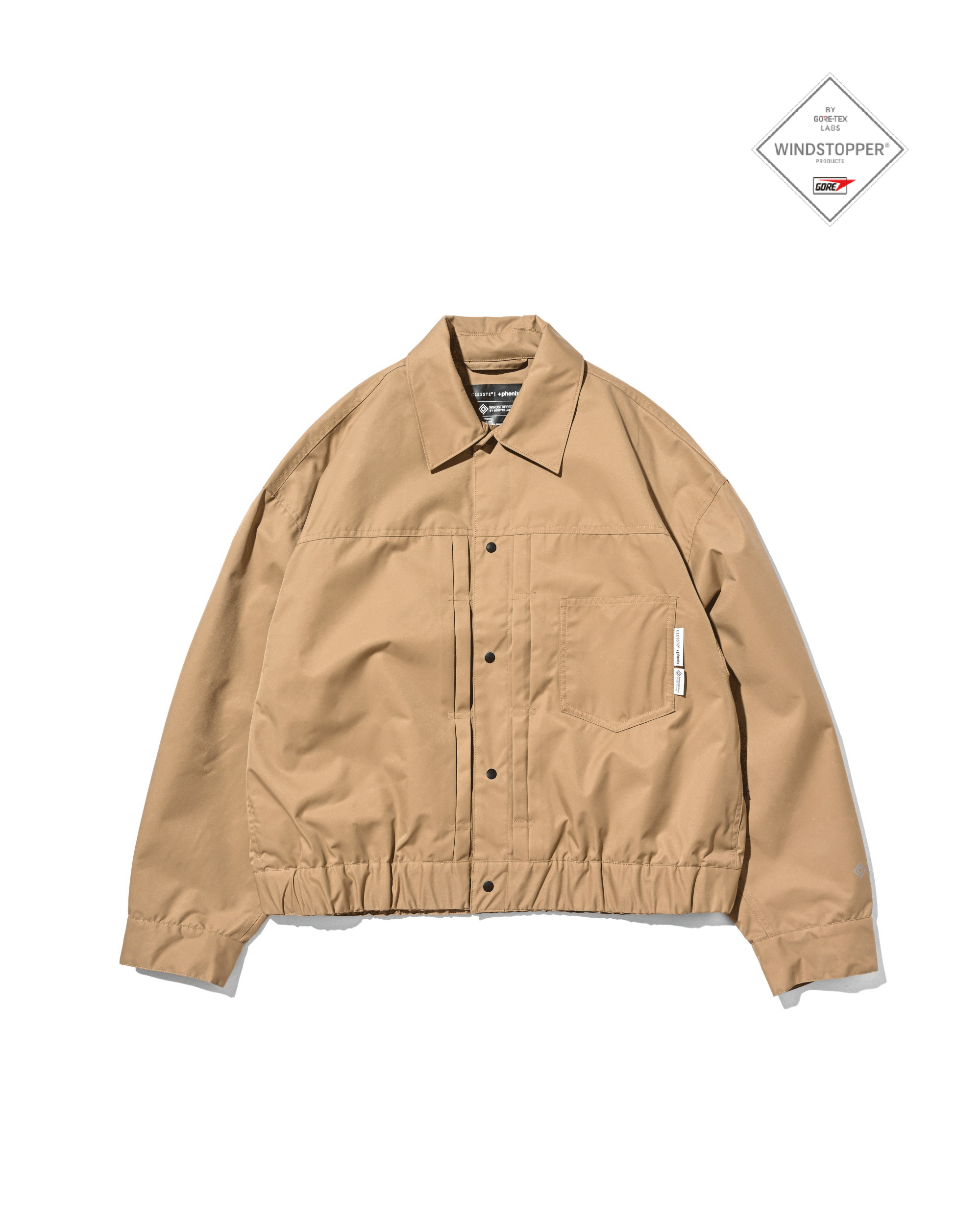 【10.28 WED 20:00- IN STOCK】 +phenix WINDSTOPPER® by GORE-TEX LABS TWILL CITY 1ST TYPE JACKET (CAMEL BEIGE)