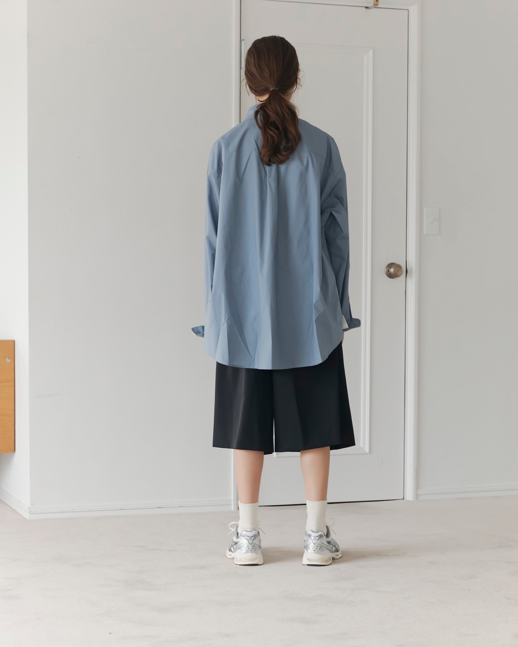 [6.20 TUE 20:00-On sale] WOOL GABARDINE WIDE HALF PANTS