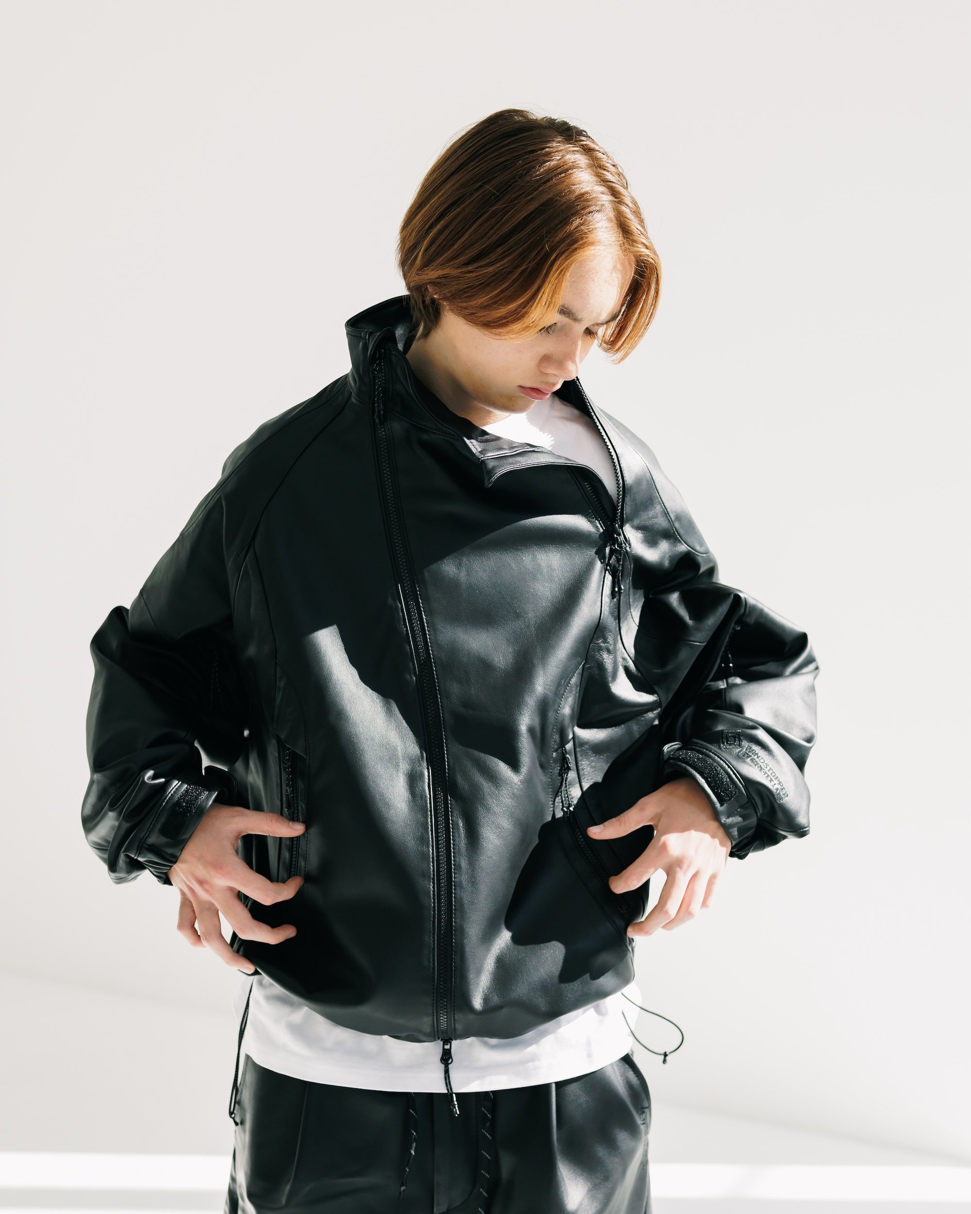 【2.5 WED 20:00- IN STOCK】+phenix WINDSTOPPER® by GORE-TEX LABS LEATHER CITY SIDEWINDER JACKET