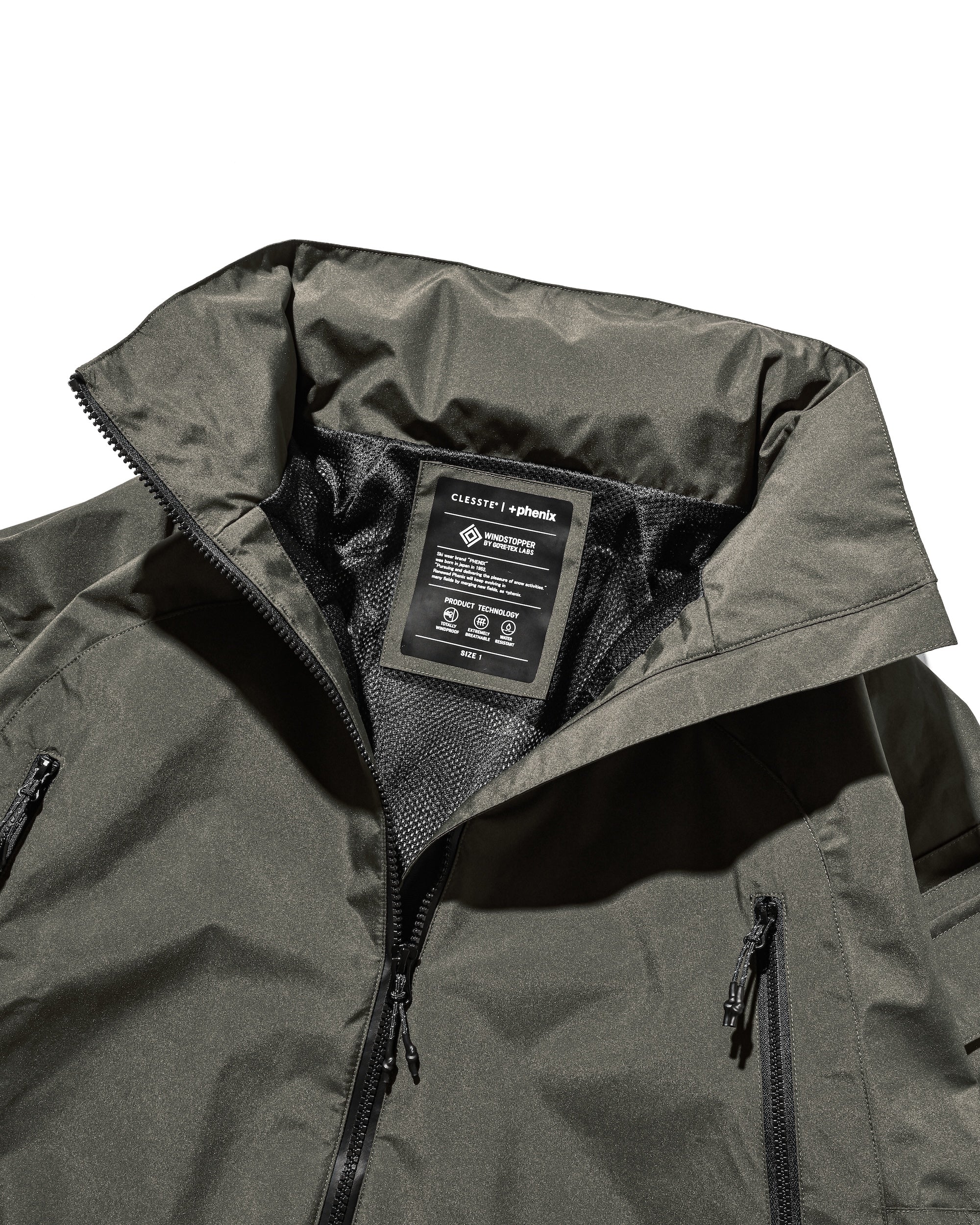 +phenix WINDSTOPPER® by GORE-TEX LABS CITY MILITARY JACKET (ASPHALT GRAY)
