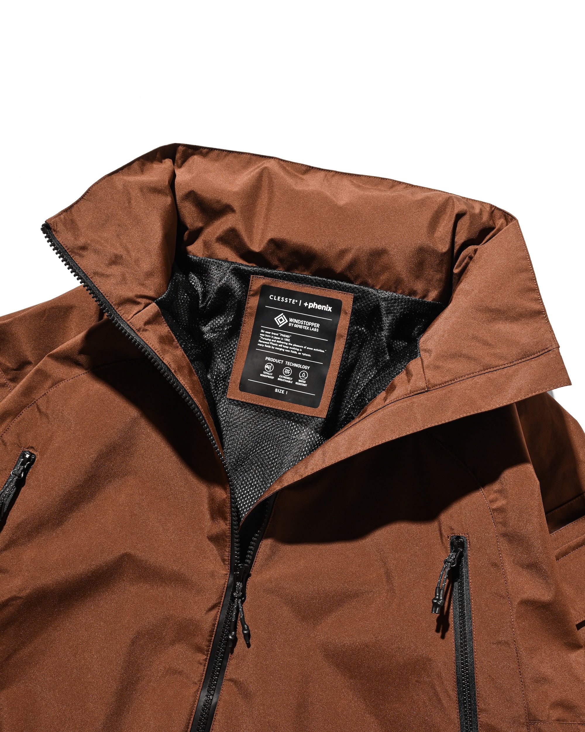+phenix WINDSTOPPER® by GORE-TEX LABS CITY MILITARY JACKET (CHOCOLATE BROWN)