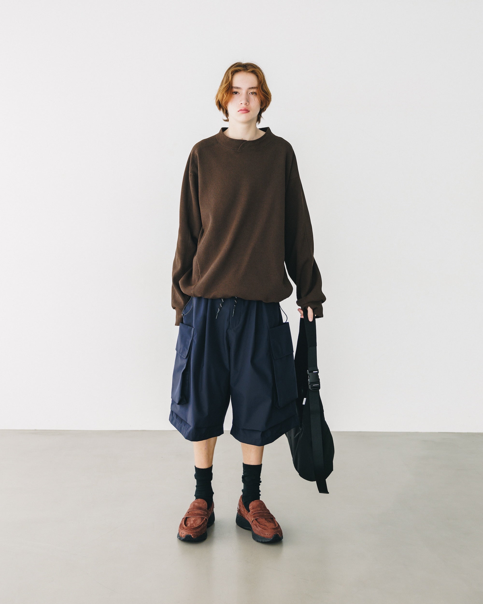 【3.5 WED 20:00- IN STOCK】CITY LIGHT THERMAL PULLOVER (BROWN)